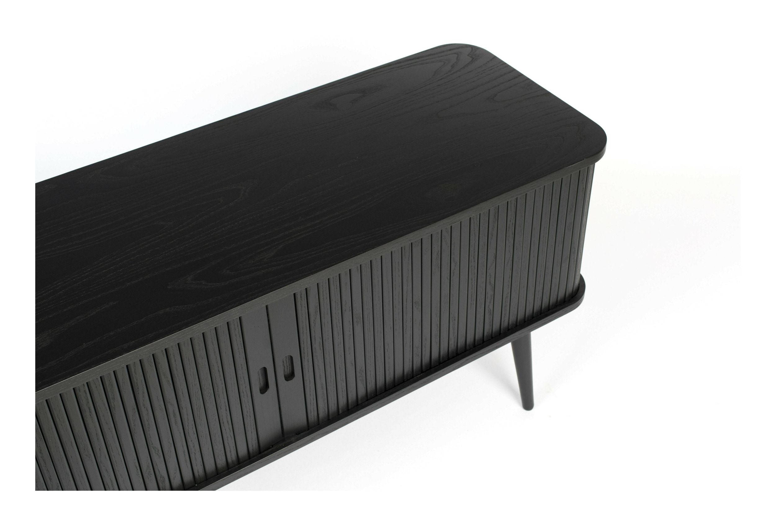 Zuiver TV-meubel 'Barbier' Eikenhout, 120cm, kleur Zwart