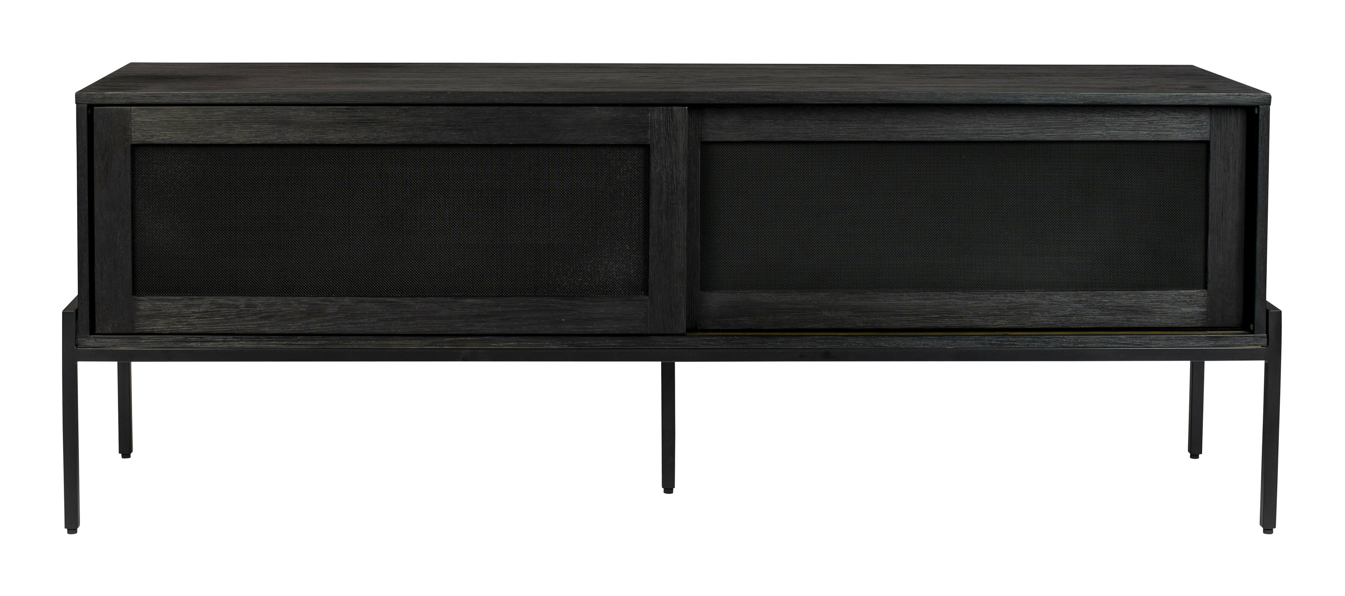 Zuiver TV-meubel 'Hardy' Eikenhout, 160cm, kleur Zwart