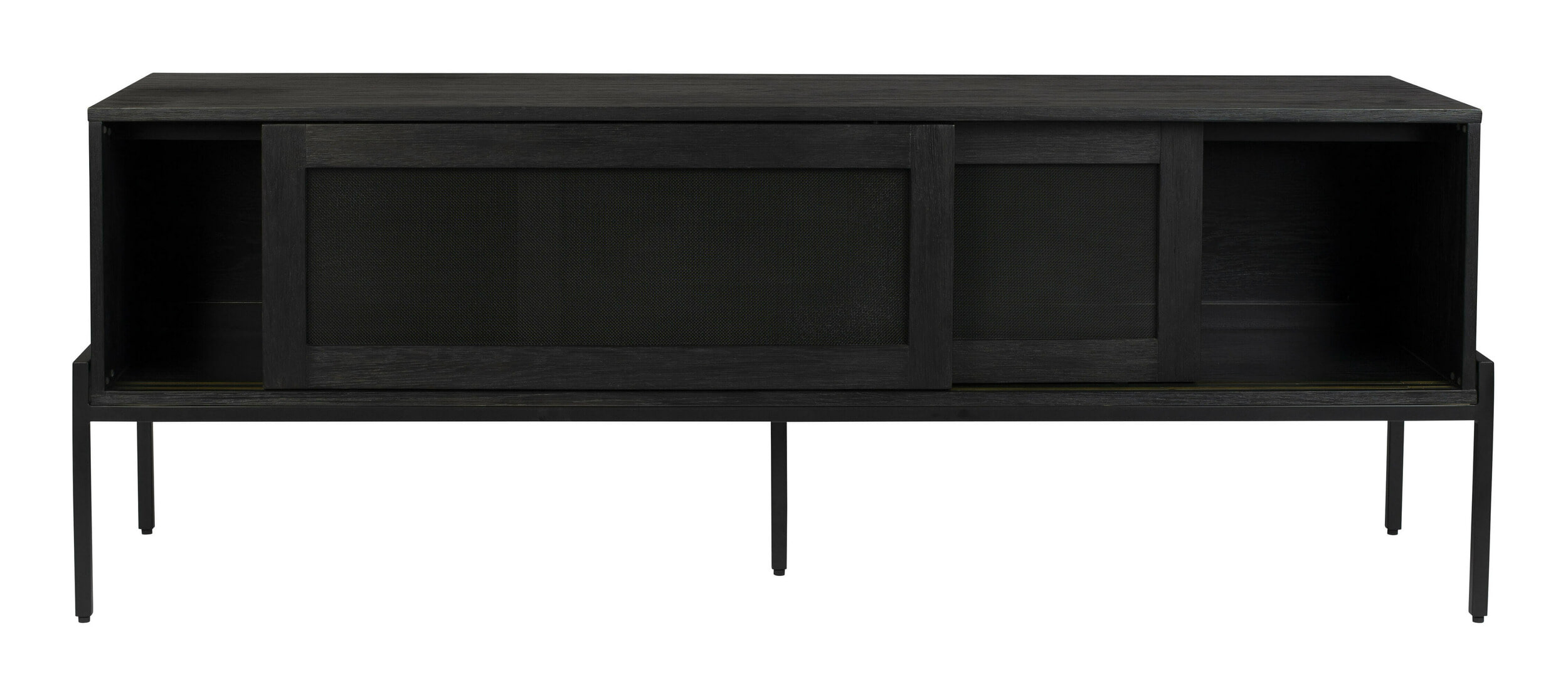 Zuiver TV-meubel 'Hardy' Eikenhout, 160cm, kleur Zwart