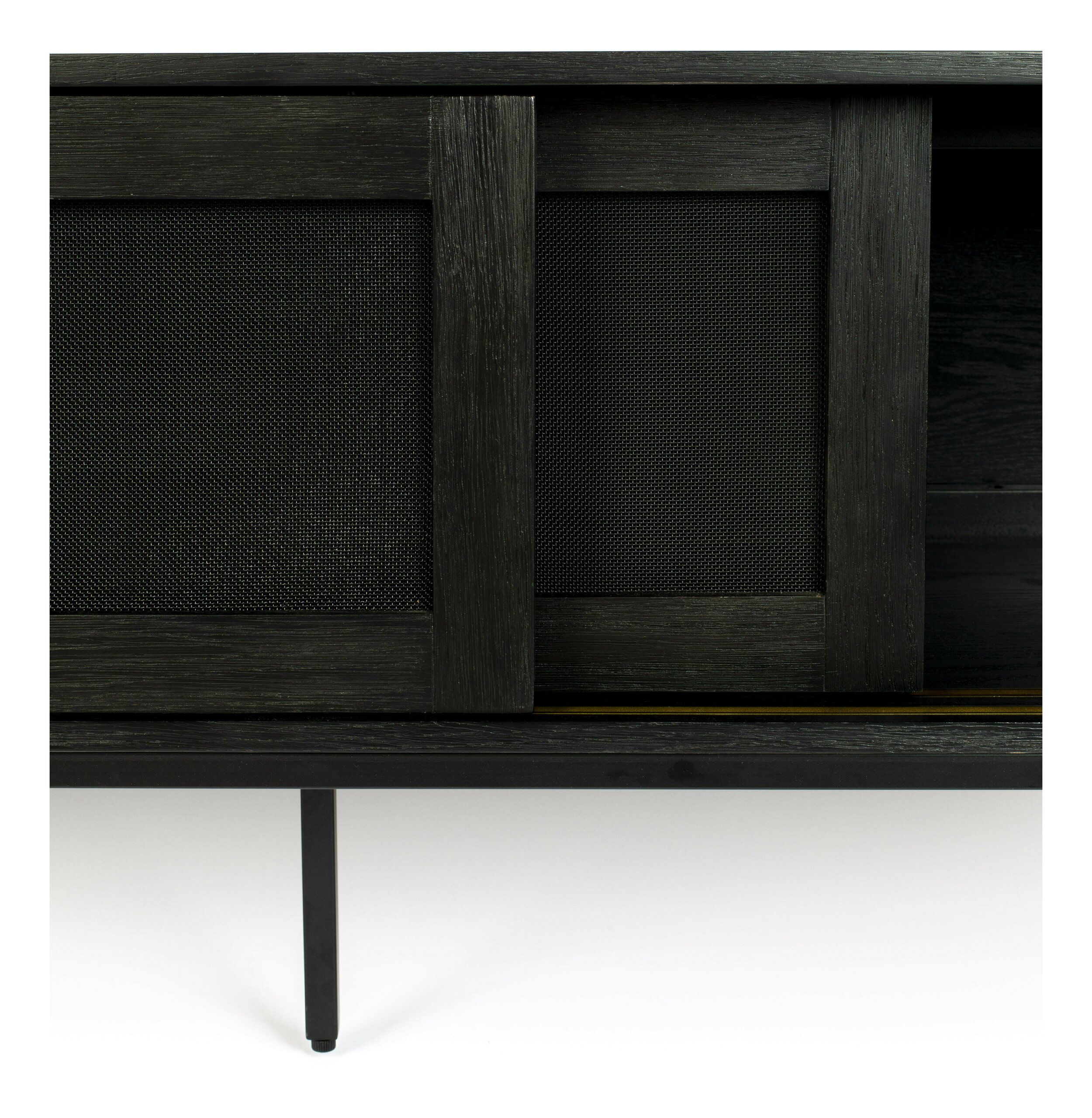 Zuiver TV-meubel 'Hardy' Eikenhout, 160cm, kleur Zwart