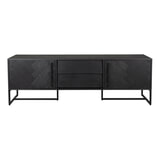 Dutchbone TV-meubel 'Class' Acaciahout, 180cm, kleur Zwart