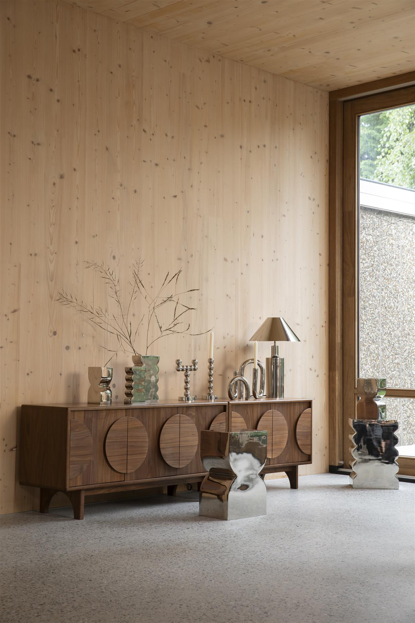 Zuiver TV-meubel 'Groove' Walnoothout, 120cm