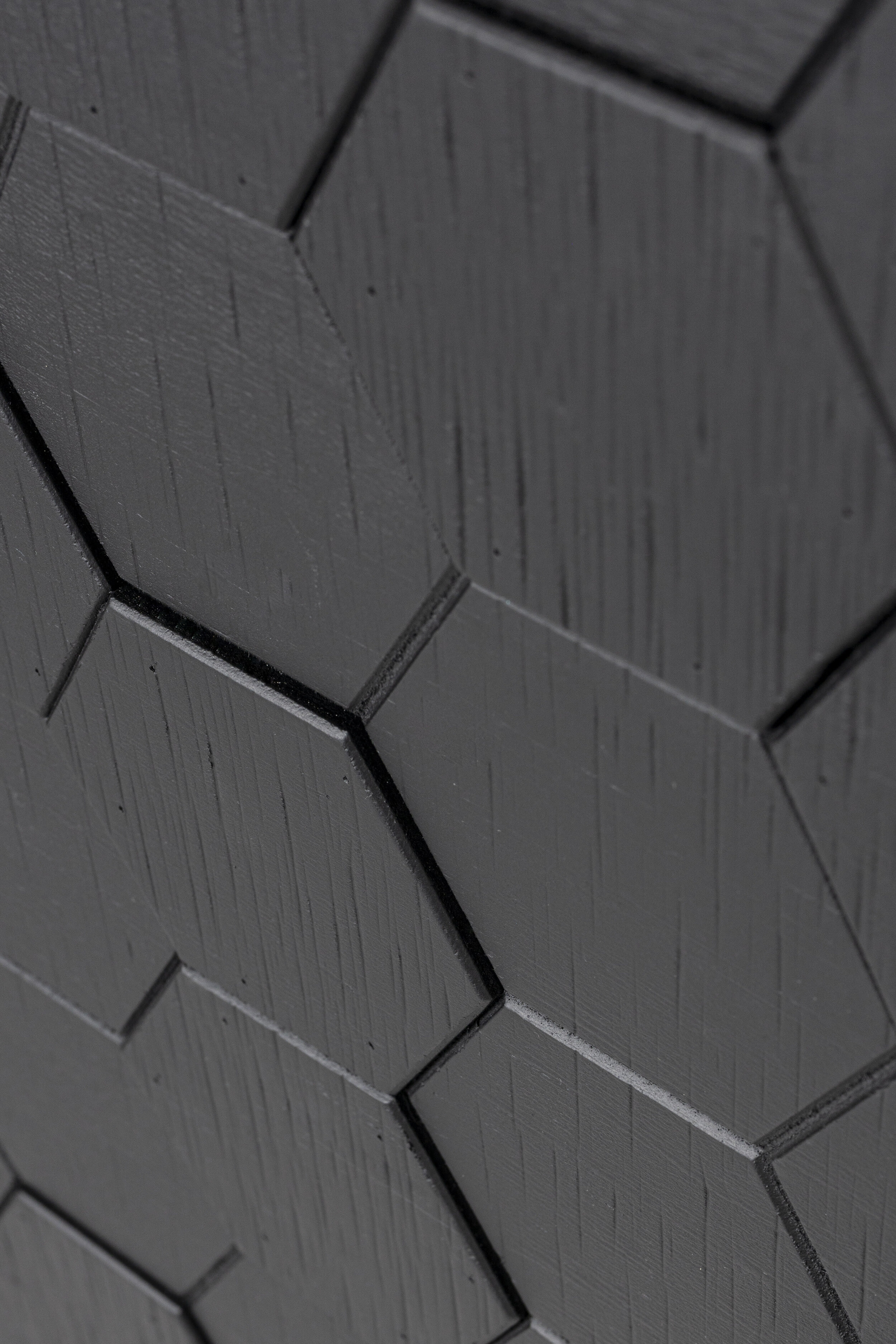 ZILT Dressoir 'Derrius' Dennenhout, 140cm, kleur zwart