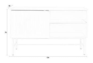 ZILT Dressoir 'Shanin' 124cm, kleur Beige