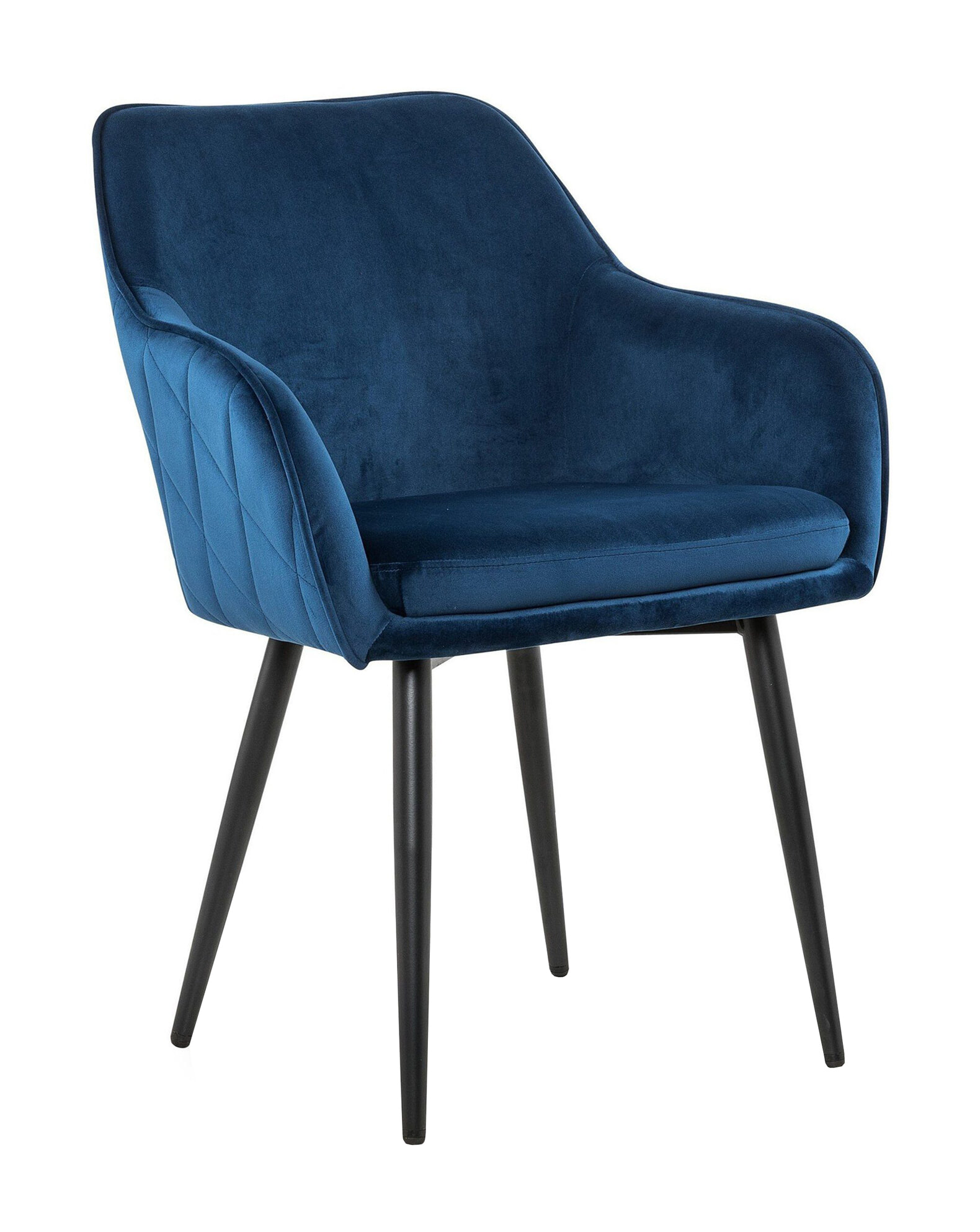 Artistiq Eetkamerstoel 'Juna' Velvet, kleur Blauw