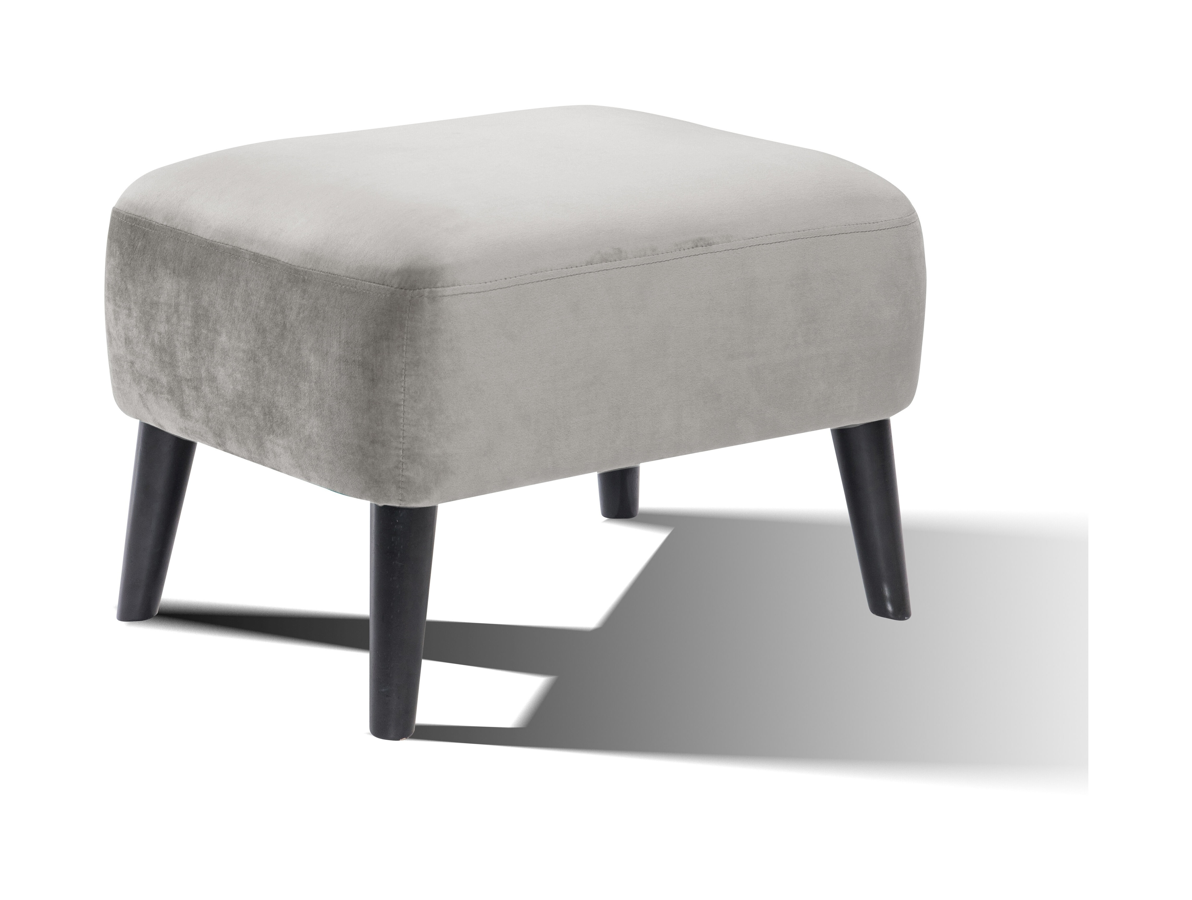 Artistiq Hocker 'Belinda' Velvet, kleur Grijs Artistiq Hocker 'Belinda' Velvet, kleur Grijs
