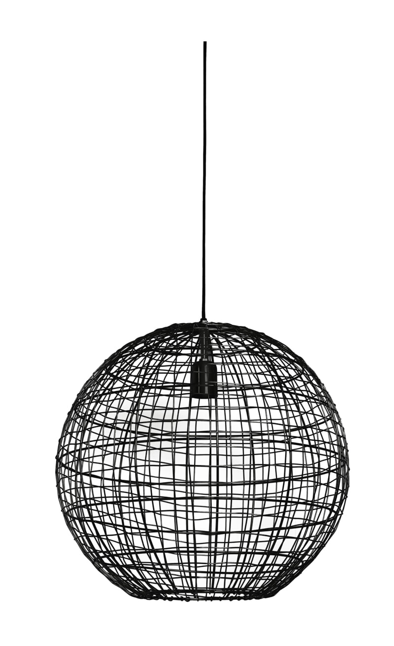 Light & Living Hanglamp 'Mirana' Ø46cm, kleur Mat Zwart