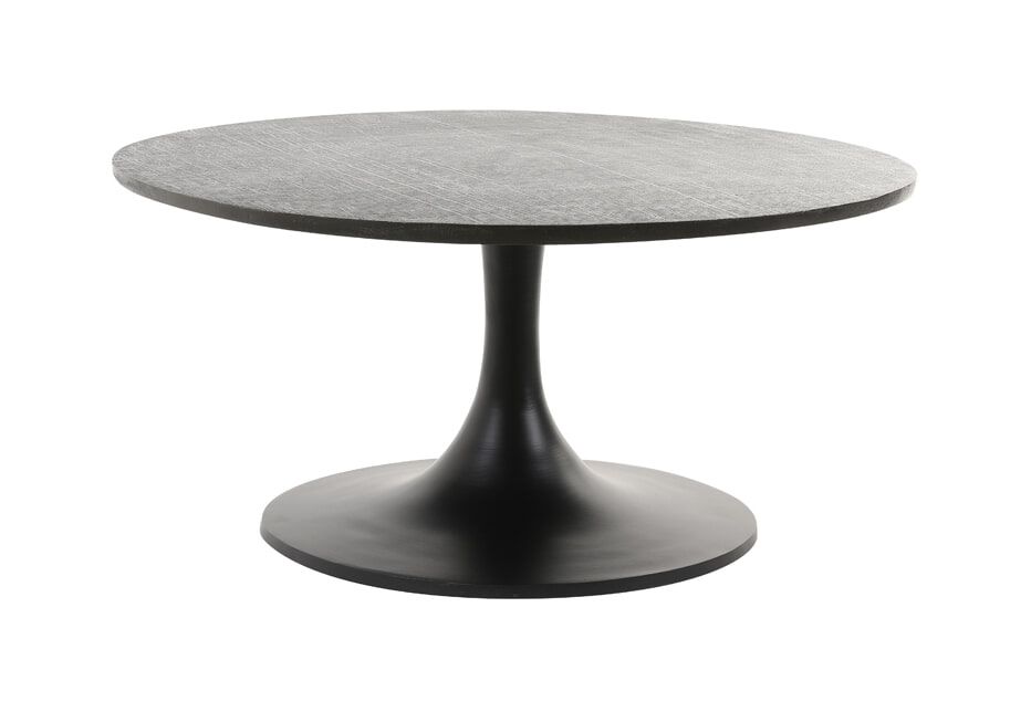 Light & Living Salontafel 'Rickerd' Ø76cm, kleur Antiek Zwart Light & Living Salontafel 'Rickerd' Ø76cm, kleur Antiek Zwart