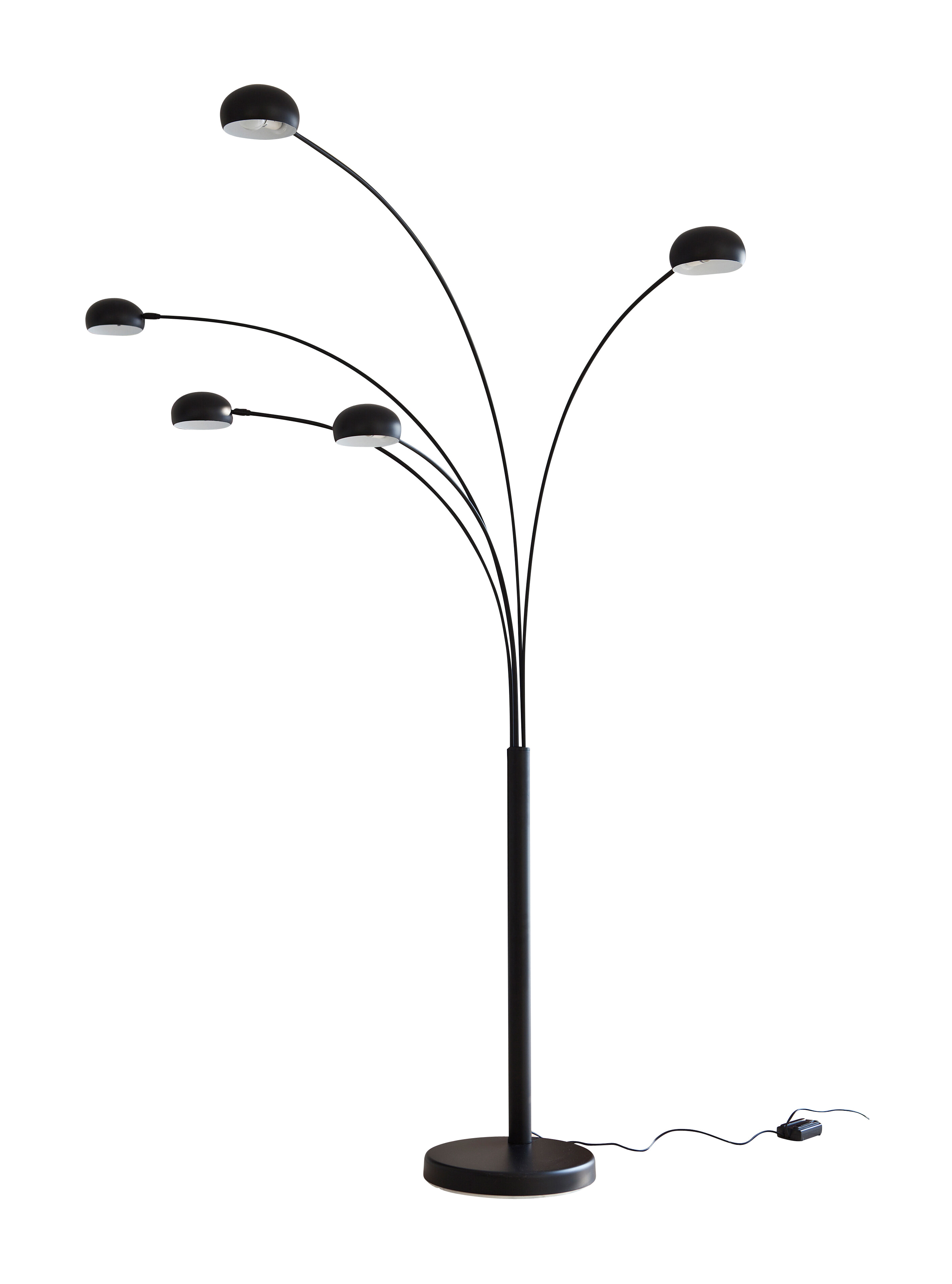 Artistiq Vloerlamp 'Gregor' 5-lamps, kleur Zwart