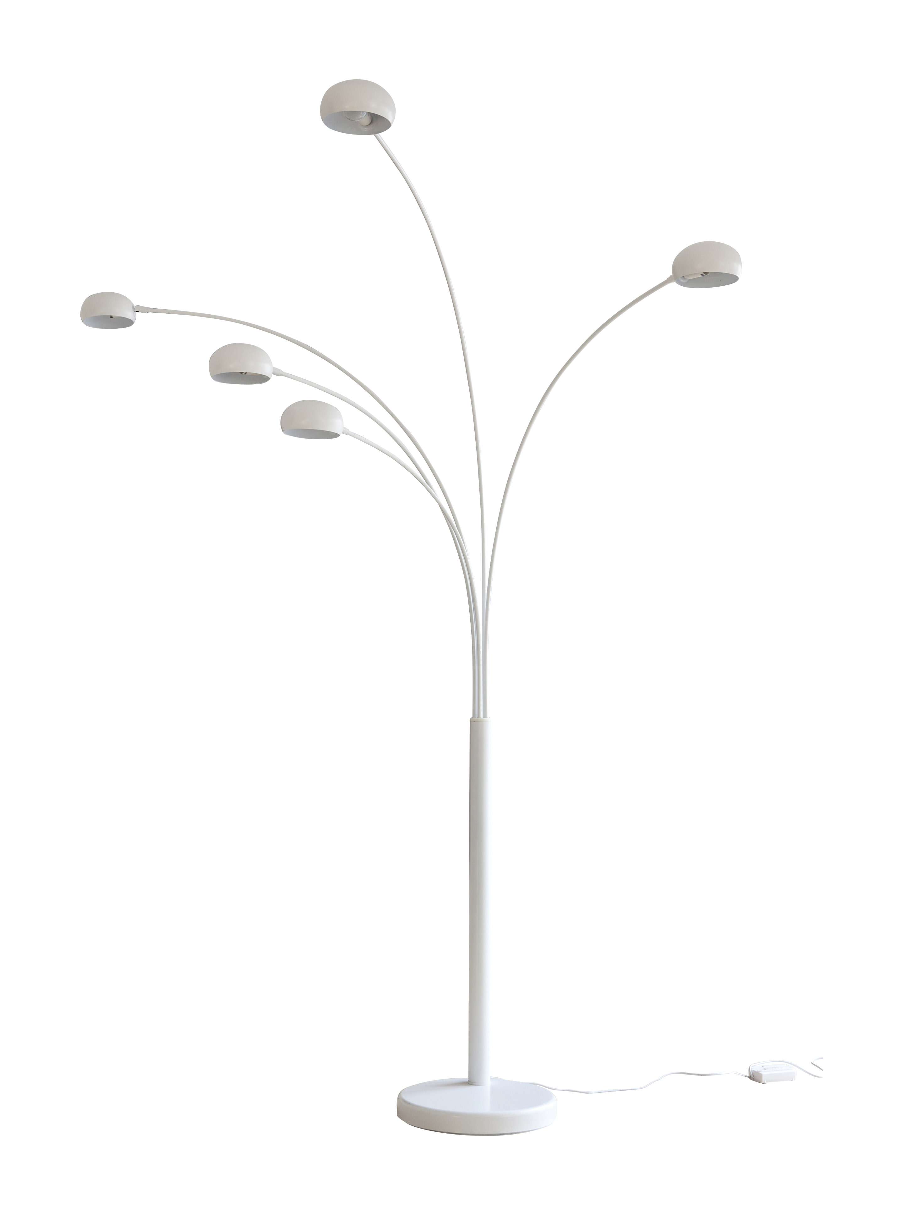 Artistiq Vloerlamp 'Gregor' 5-lamps, kleur Wit