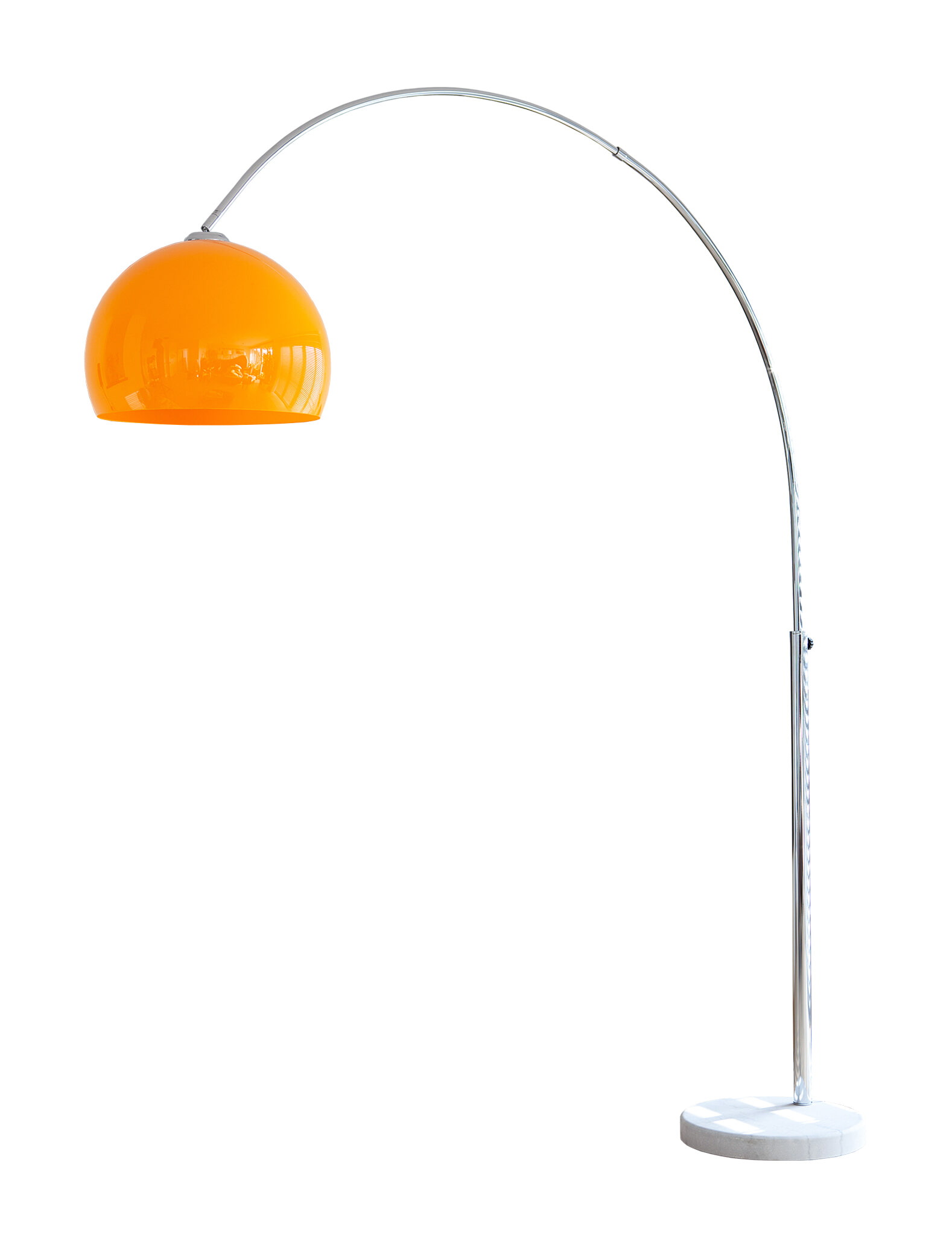 Artistiq Vloerlamp 'Duco' 208cm, kleur Oranje Artistiq Vloerlamp 'Duco' 208cm, kleur Oranje
