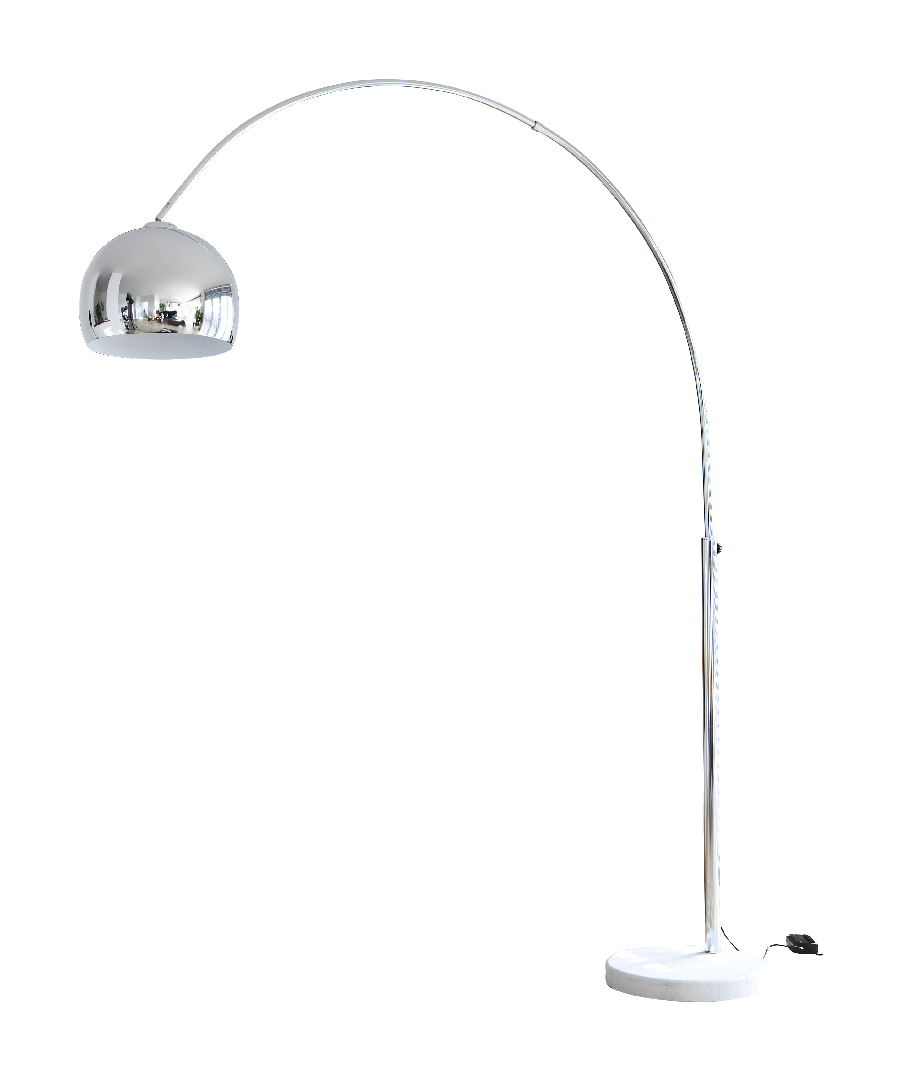 Artistiq Vloerlamp 'Duco' 208cm, kleur Chroom