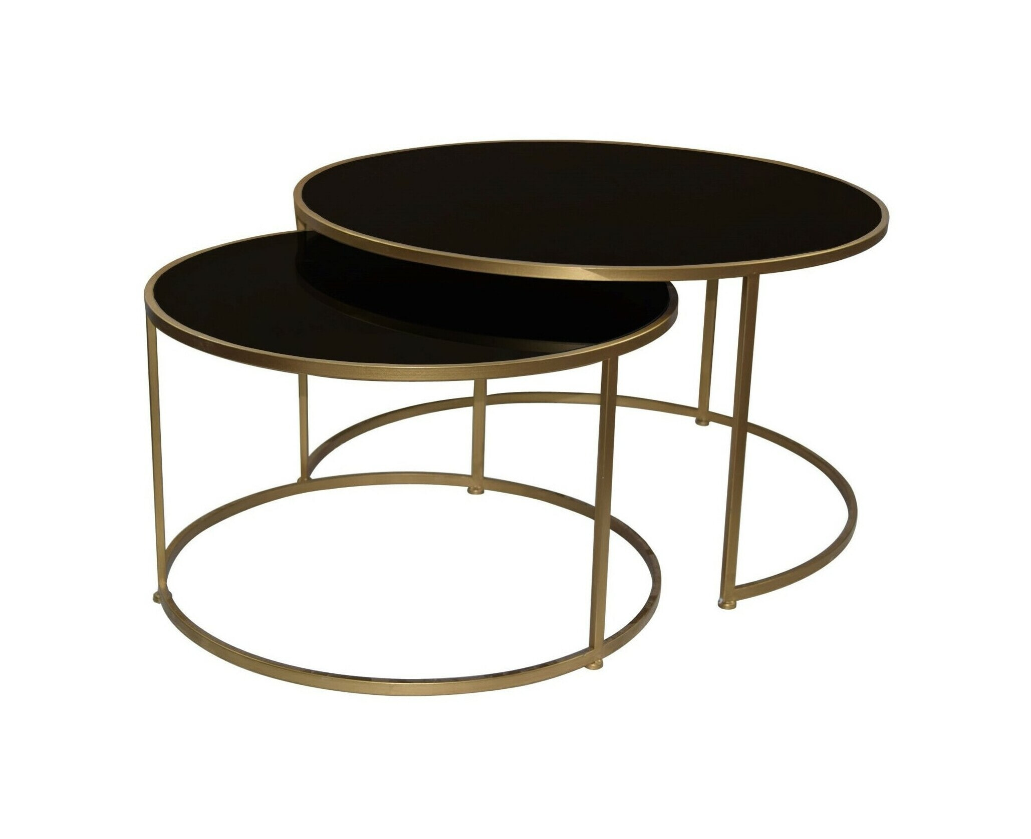 PTMD Ronde Salontafel 'Miyo' Set van 2 stuks PTMD Ronde Salontafel 'Miyo' Set van 2 stuks