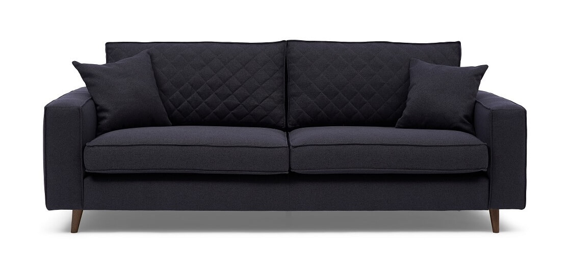 Rivièra Maison 3,5-zits Bank 'Kendall' Oxford Weave, kleur Charcoal Rivièra Maison 3,5-zits Bank 'Kendall' Oxford Weave, kleur Charcoal