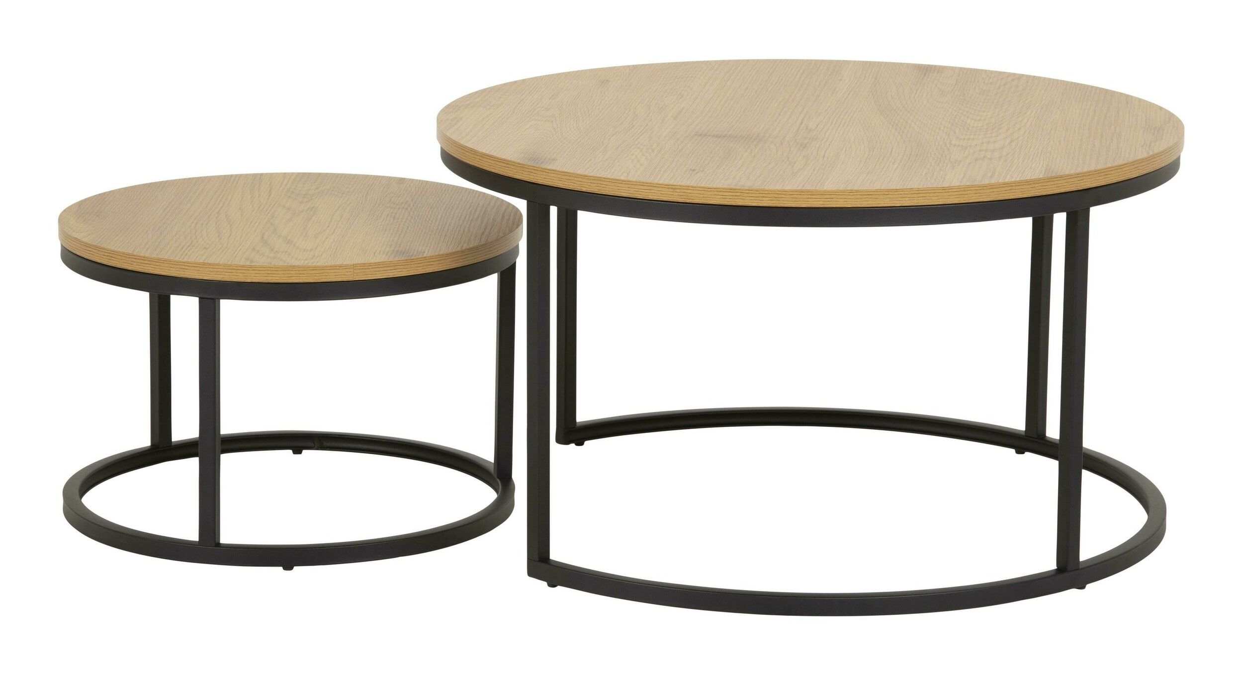 Bendt Salontafel 'Flemming' Set van 2 stuks, Eiken