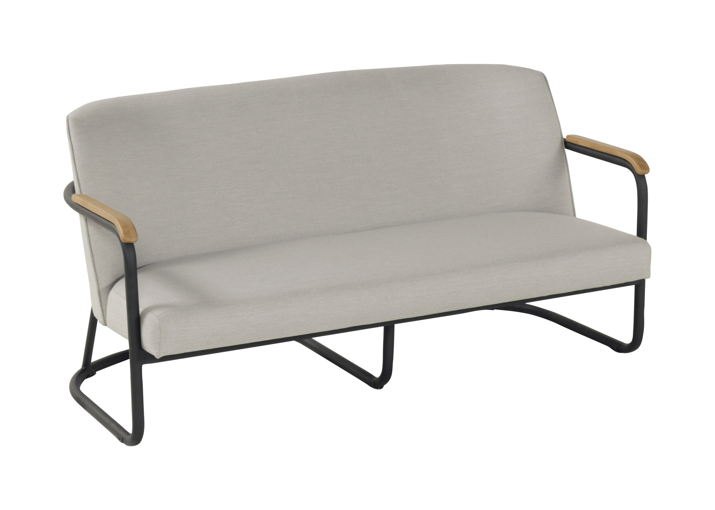 Hartman Loungebank 'Studio 54' 2,5-zits, Teakhout, kleur Lichtgrijs Hartman Loungebank 'Studio 54' 2,5-zits, Teakhout, kleur Lichtgrijs
