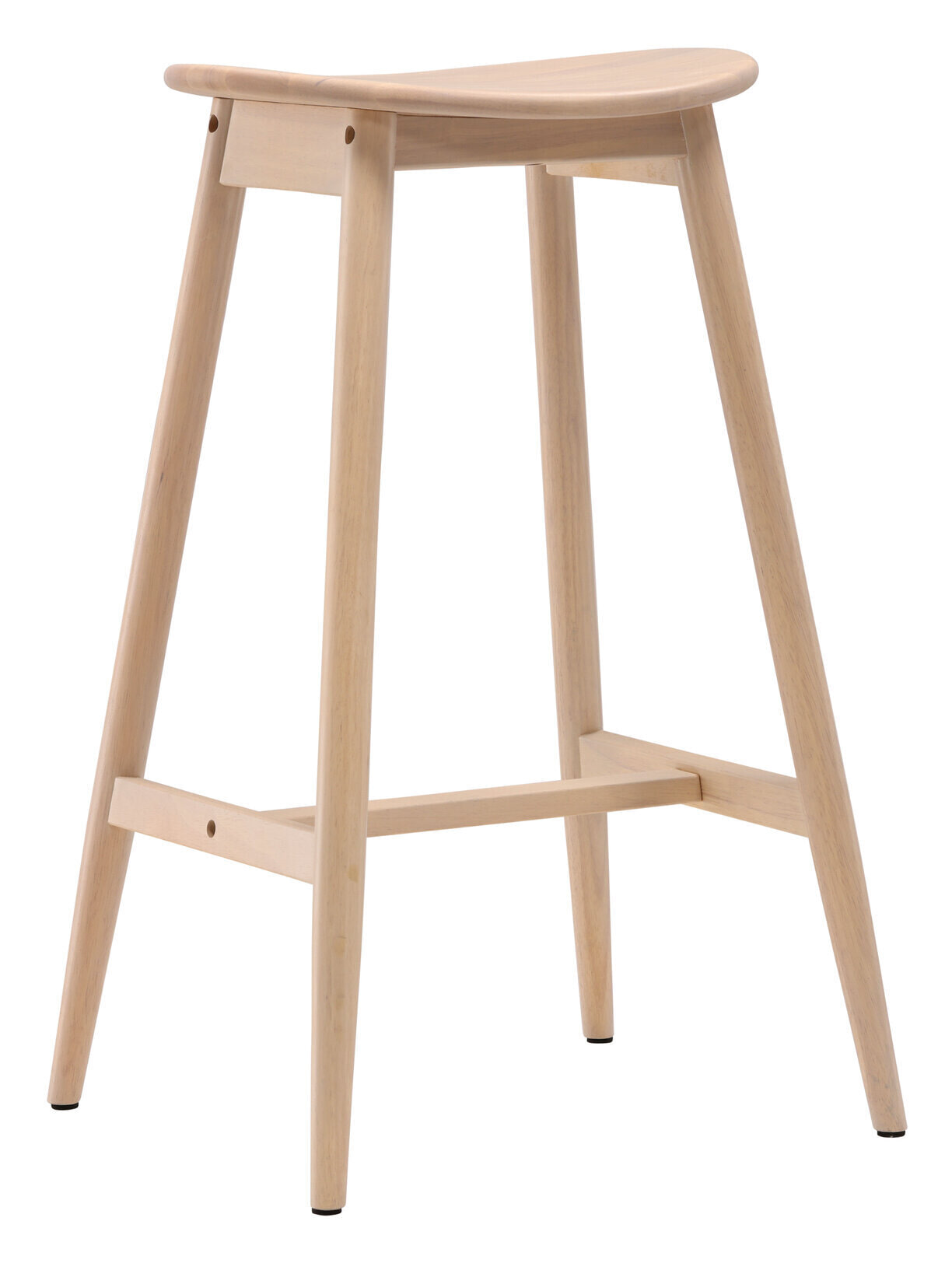 Nohr Barkruk 'Sharnita' Rubberhout (zithoogte 76cm)