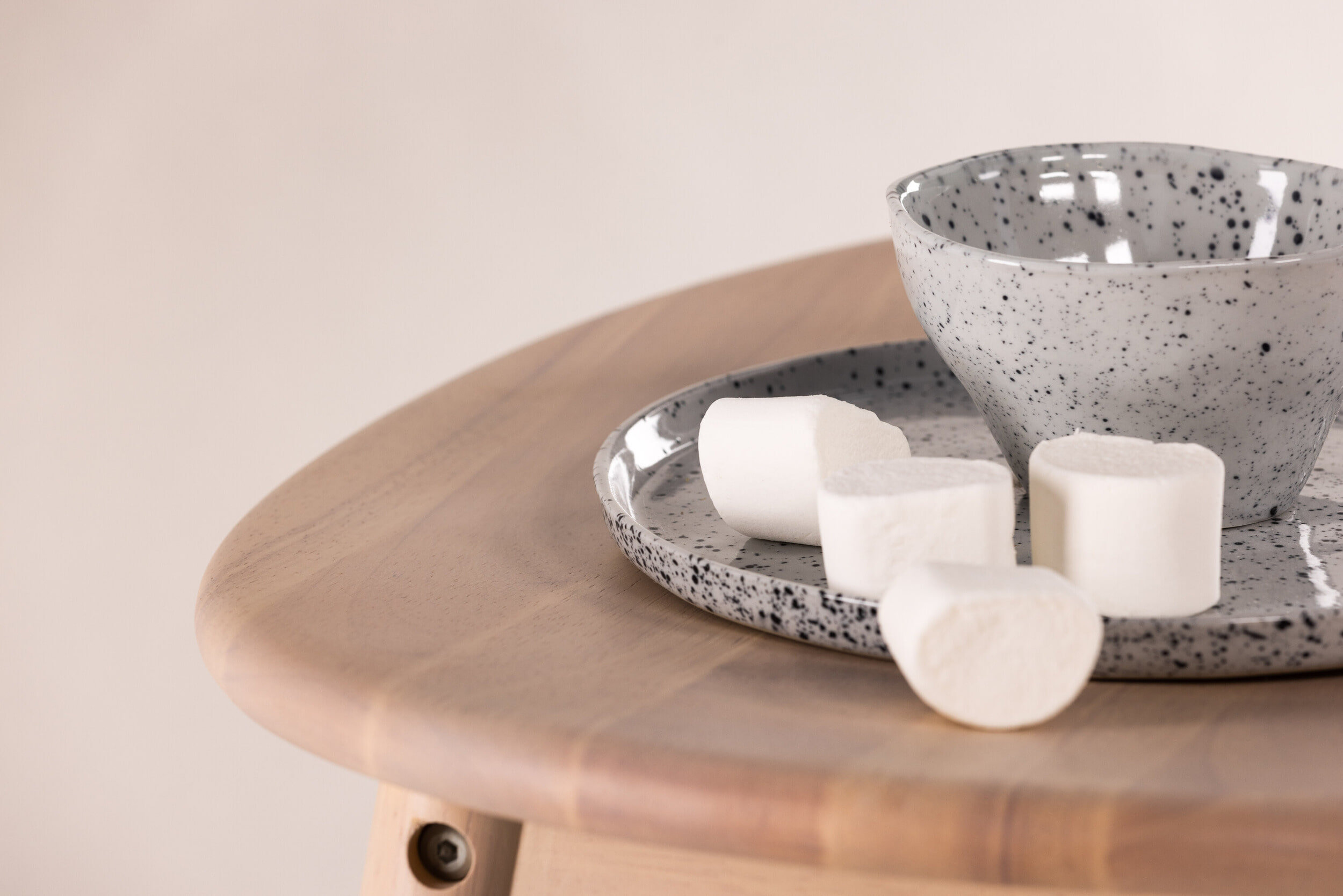 Nohr Barkruk 'Sharnita' Rubberhout (zithoogte 76cm)