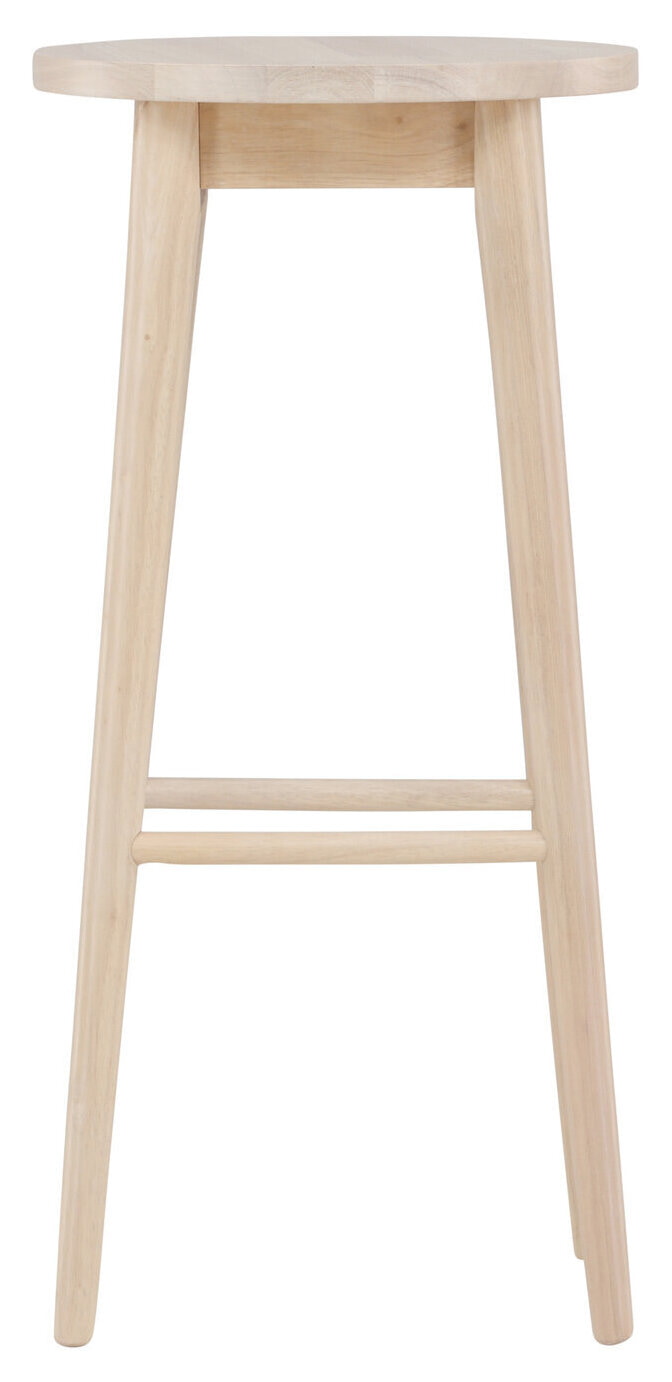 Nohr Barkruk 'Donella' Rubberhout, kleur Naturel (zithoogte 75cm)