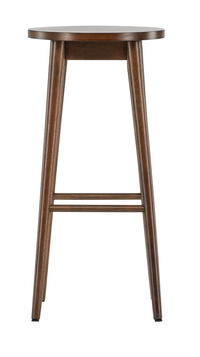 Nohr Barkruk 'Donella' Rubberhout, kleur Mokka (zithoogte 75cm)