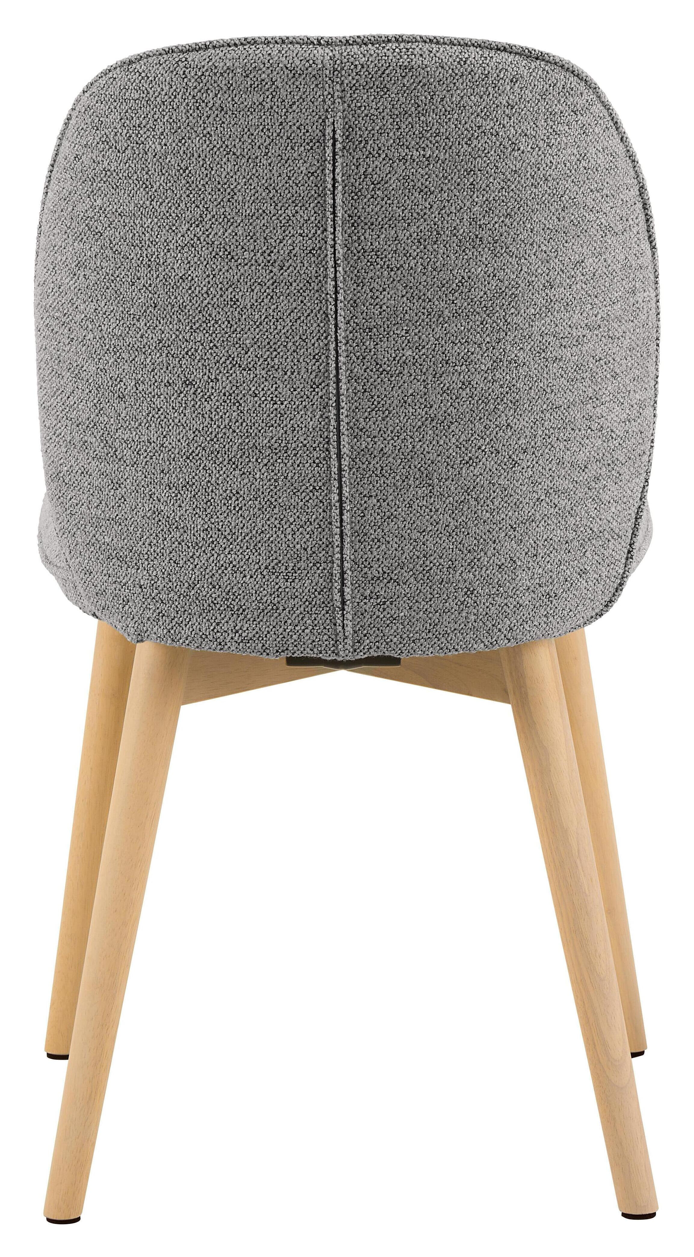 Bendt Eetkamerstoel 'Tijn' Bouclé, kleur Grijs
