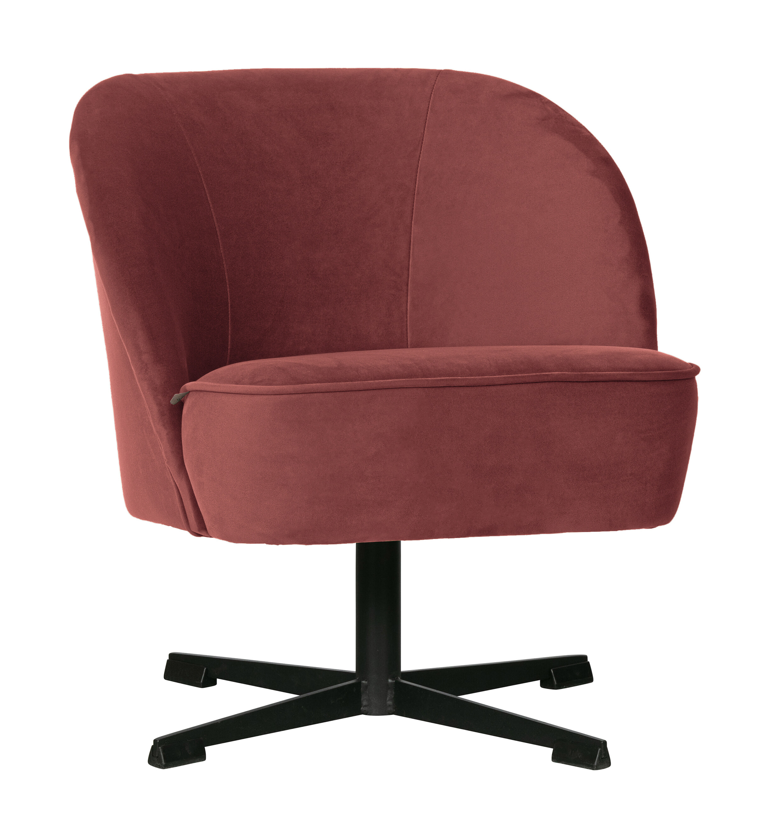 BePureHome Draaifauteuil 'Vogue' Velvet, kleur Chestnut BePureHome Draaifauteuil 'Vogue' Velvet, kleur Chestnut