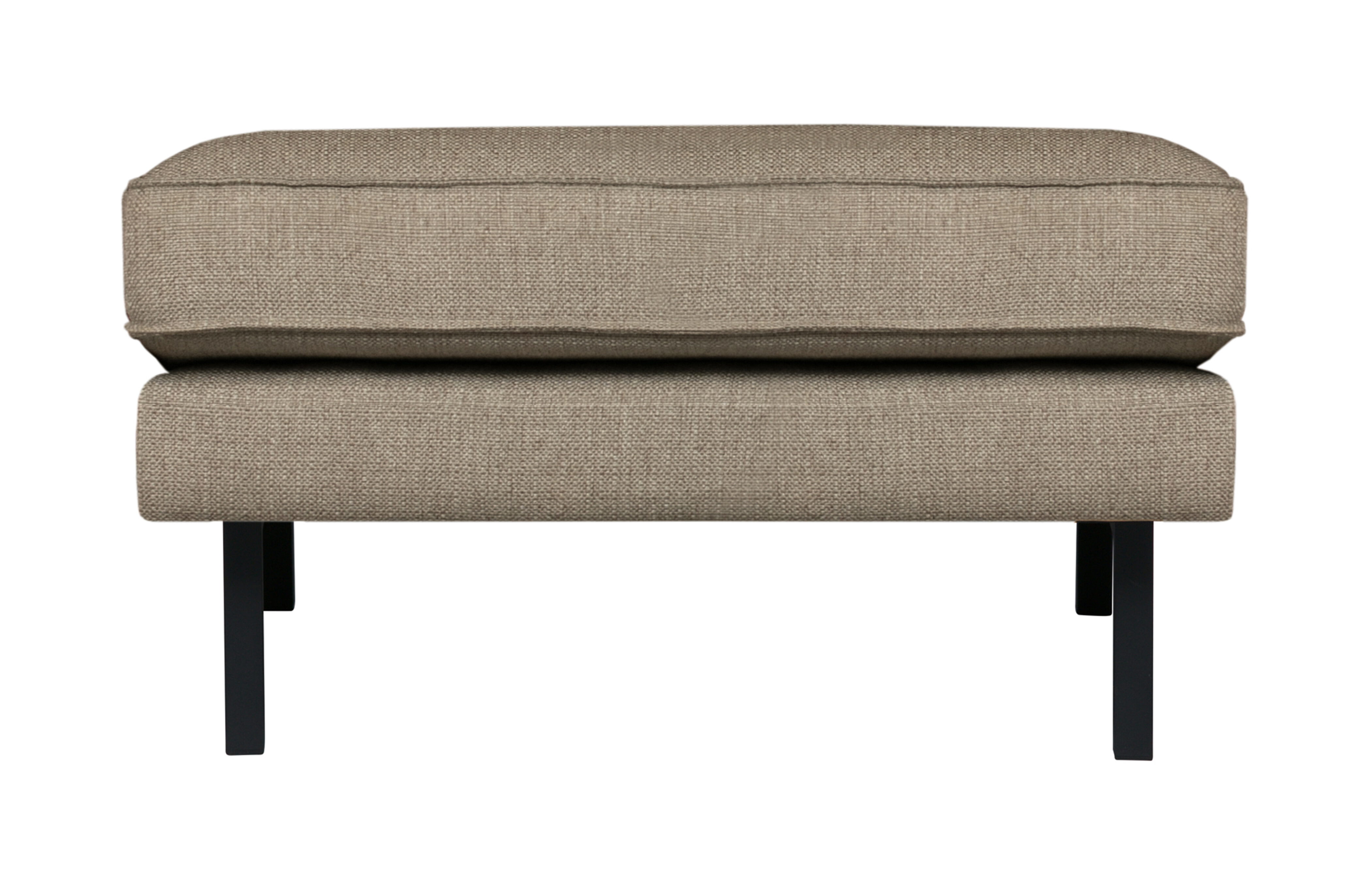 BePureHome Hocker 'Rodeo' Stretched, kleur Brown Melange BePureHome Hocker 'Rodeo' Stretched, kleur Brown Melange