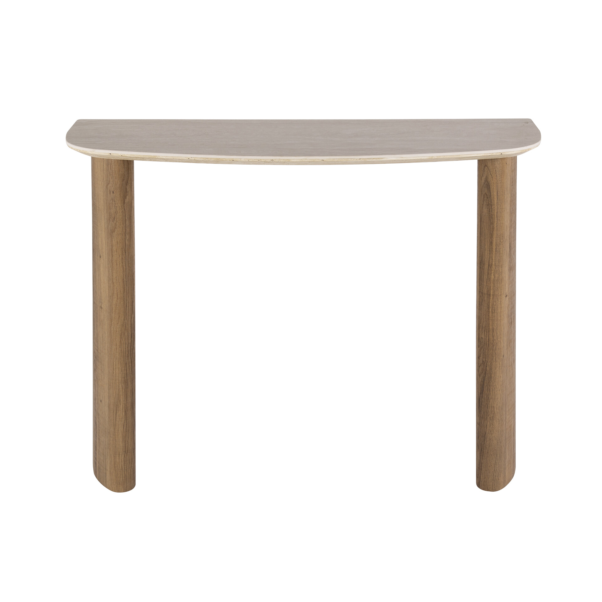 LifestyleFurn Sidetable 'Laycie' Keramiek in Travertin-look, 100cm