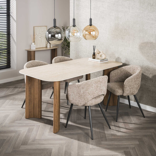 ByLIVING Table De Salle à Manger NORI / Table De Cuisine Moderne Aspect Chene Pietement Melamine Blanc Grande Table 120 X 80 H 75 Cm 95042794 ByLIVING Table De Salle à Manger NORI / Table De Cuisine Moderne Aspect Chene Pietement Melamine Blanc Grande Table 120 X 80 H 75 Cm 95042794