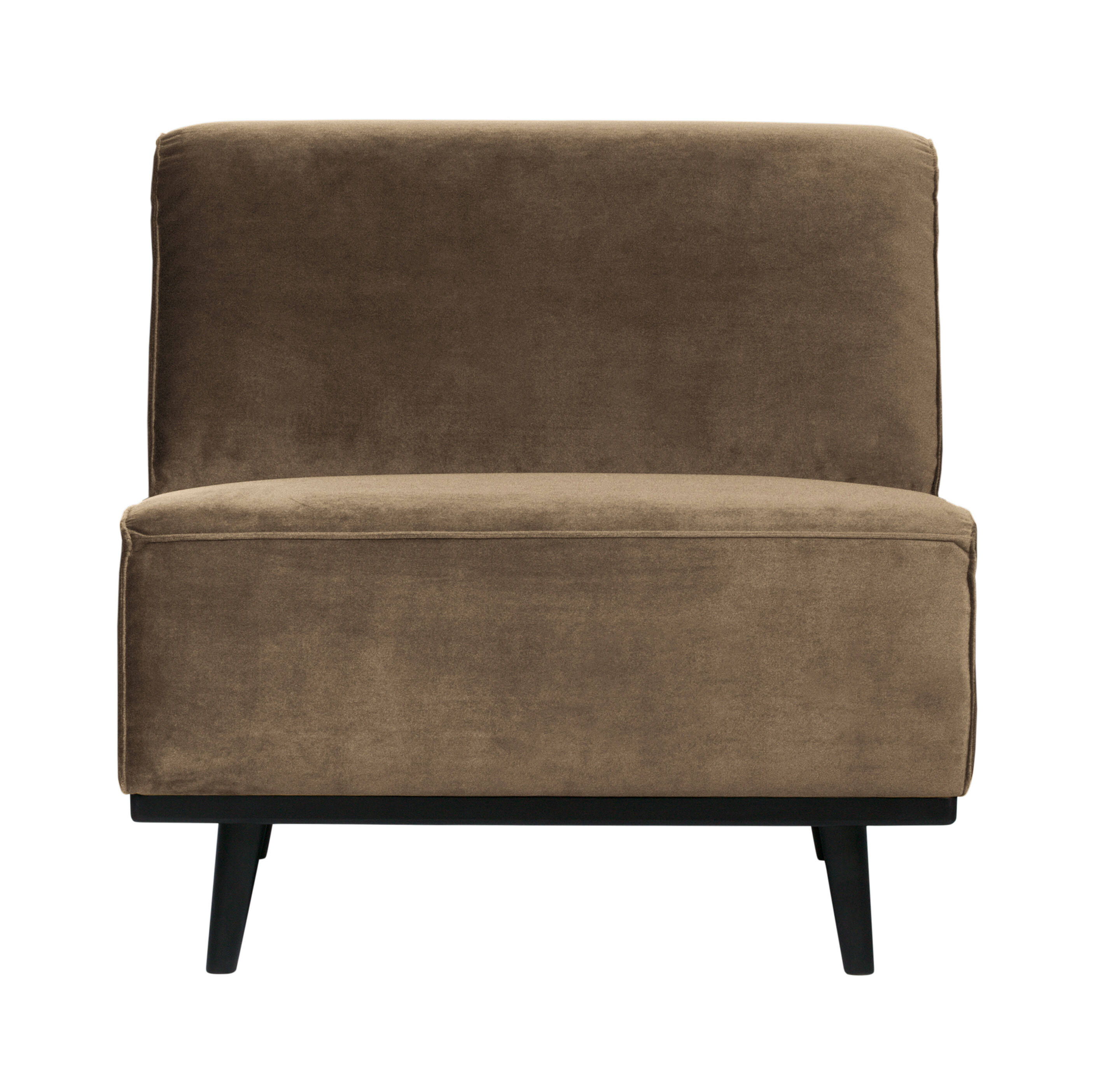 BePureHome Bank 'Statement' 1-zits Element, Velvet, kleur Taupe