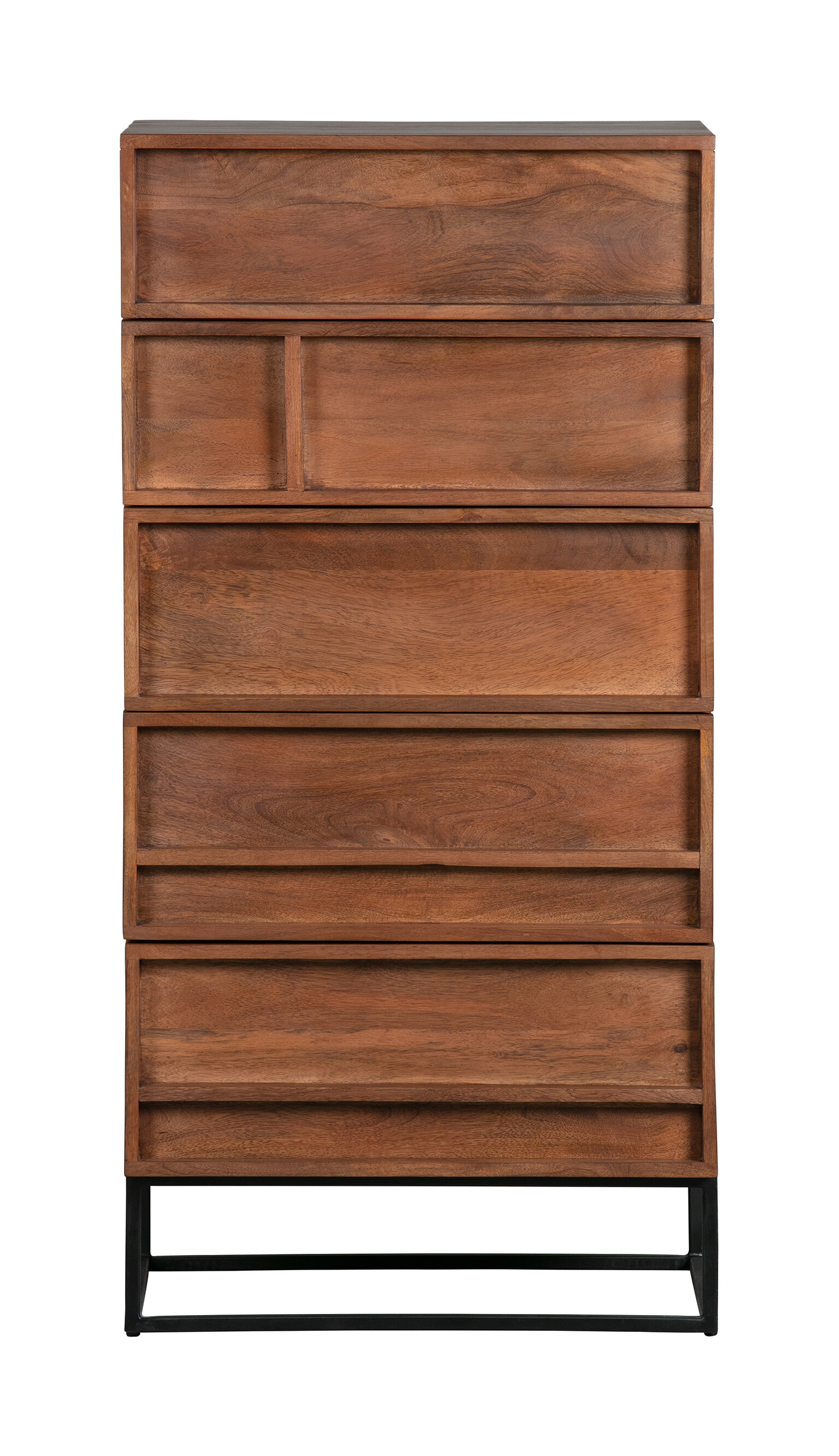 WOOOD Exclusive Ladenkast 'Forrest' Mangohout, met 5 laden WOOOD Exclusive Ladenkast 'Forrest' Mangohout, met 5 laden