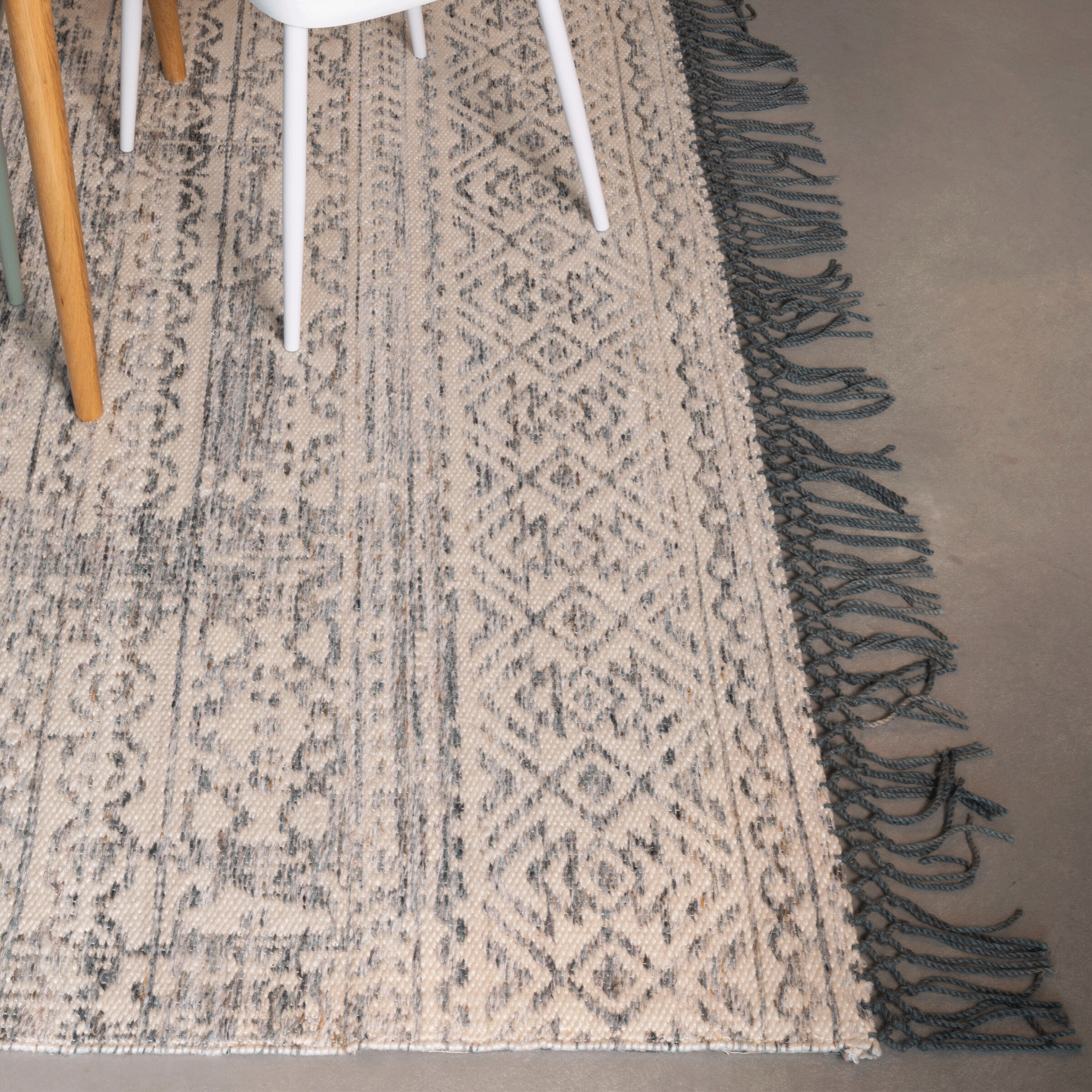 ZILT Vloerkleed 'Liv' kleur Sea Blue