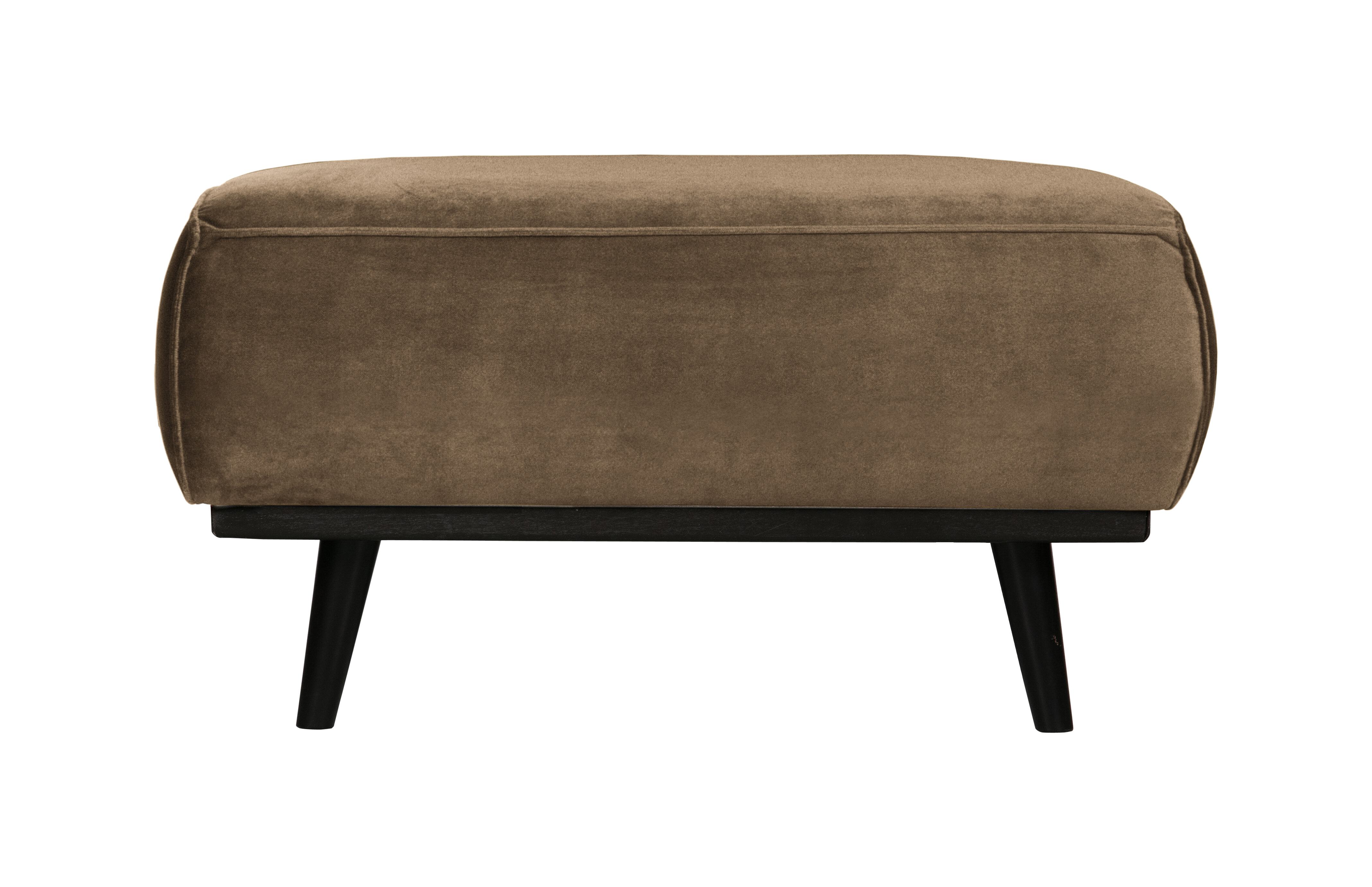 BePureHome Hocker 'Statement' Velvet, kleur Taupe BePureHome Hocker 'Statement' Velvet, kleur Taupe