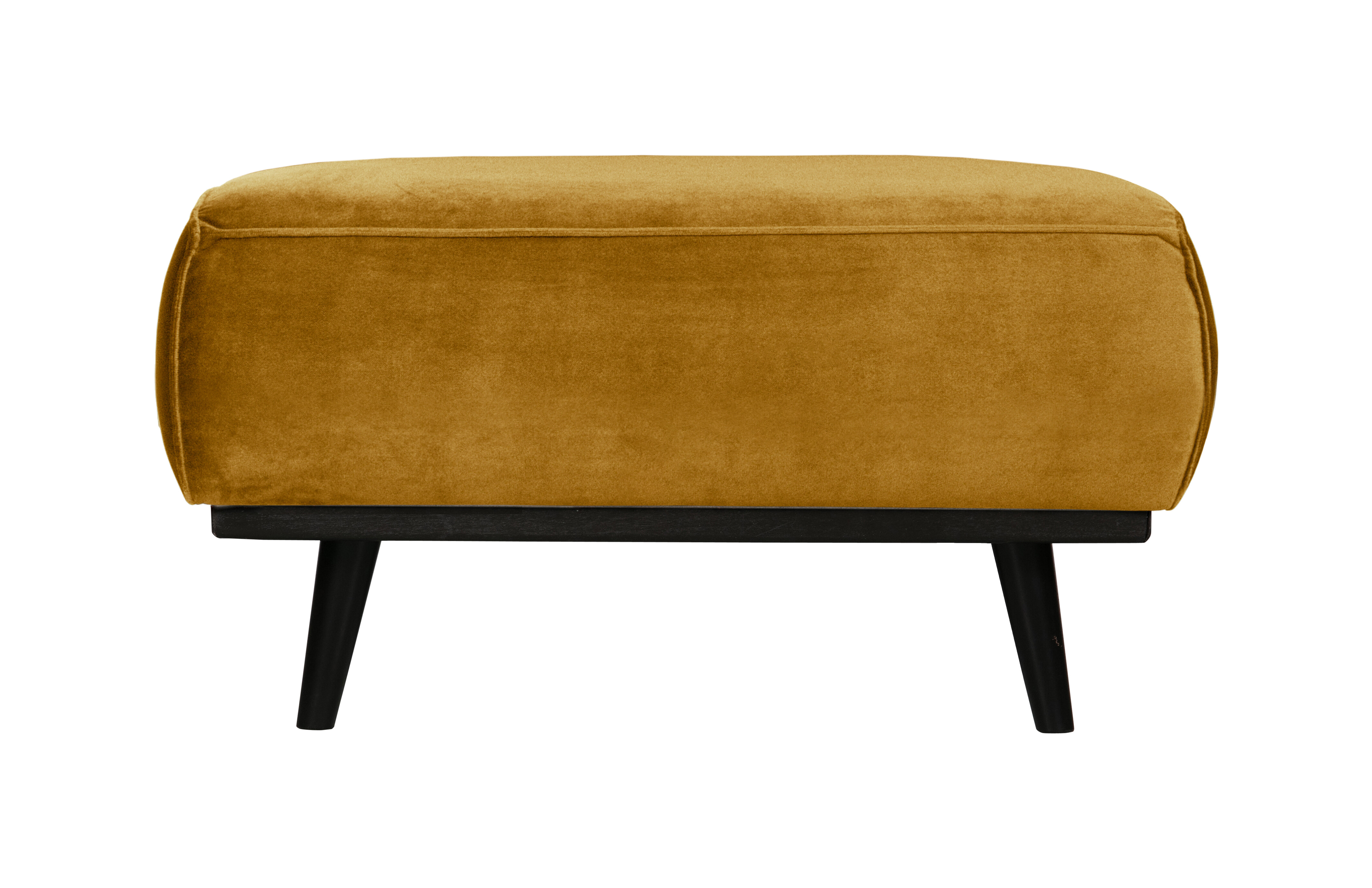 BePureHome Hocker 'Statement' Velvet, kleur Honing Geel BePureHome Hocker 'Statement' Velvet, kleur Honing Geel