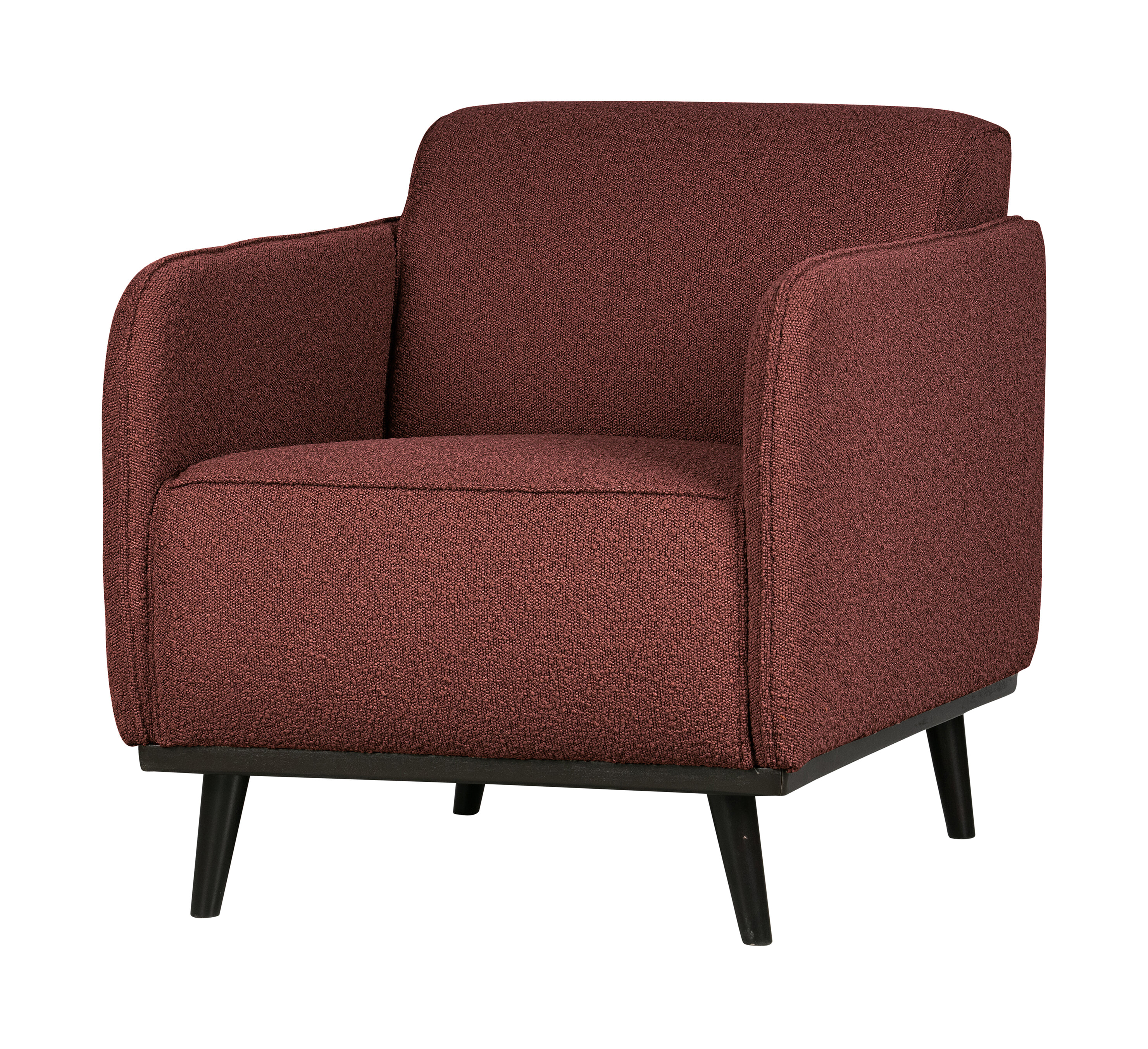 BePureHome Fauteuil 'Statement' Met arm, Bouclé, kleur Chestnut BePureHome Fauteuil 'Statement' Met arm, Bouclé, kleur Chestnut