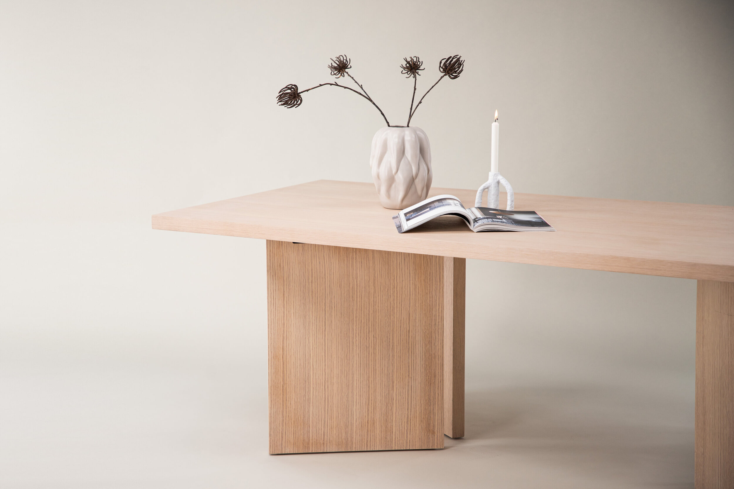 Nohr Eettafel 'Navarro' Whitewash, 240 x 100cm