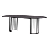 Nohr Ovale Eettafel 'Emmauel' MDF, 220 x 110cm, kleur Zwart