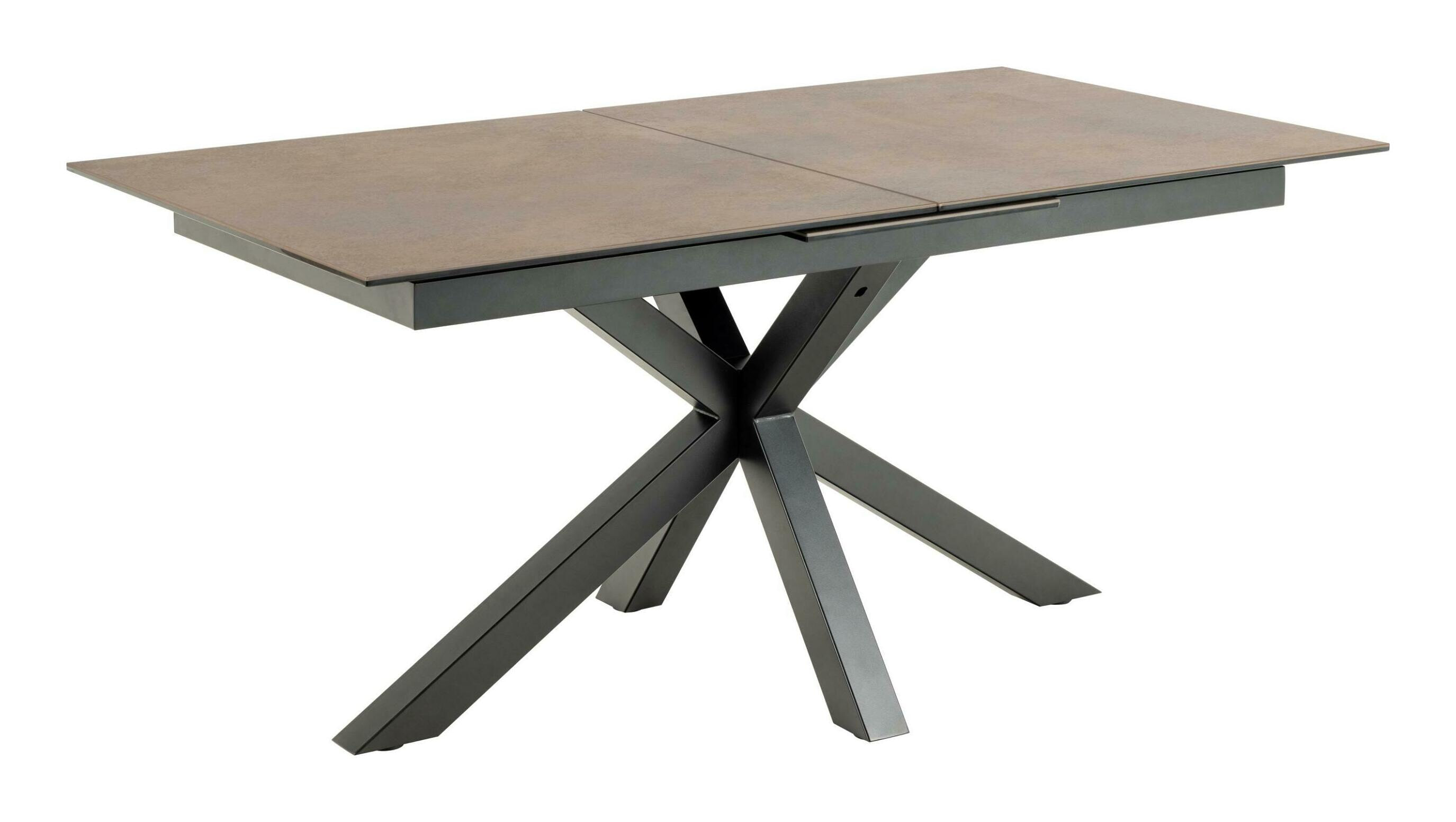 Bendt Uitschuifbare Eettafel Line Keramiek, 168/210 x 90cm - Bruin