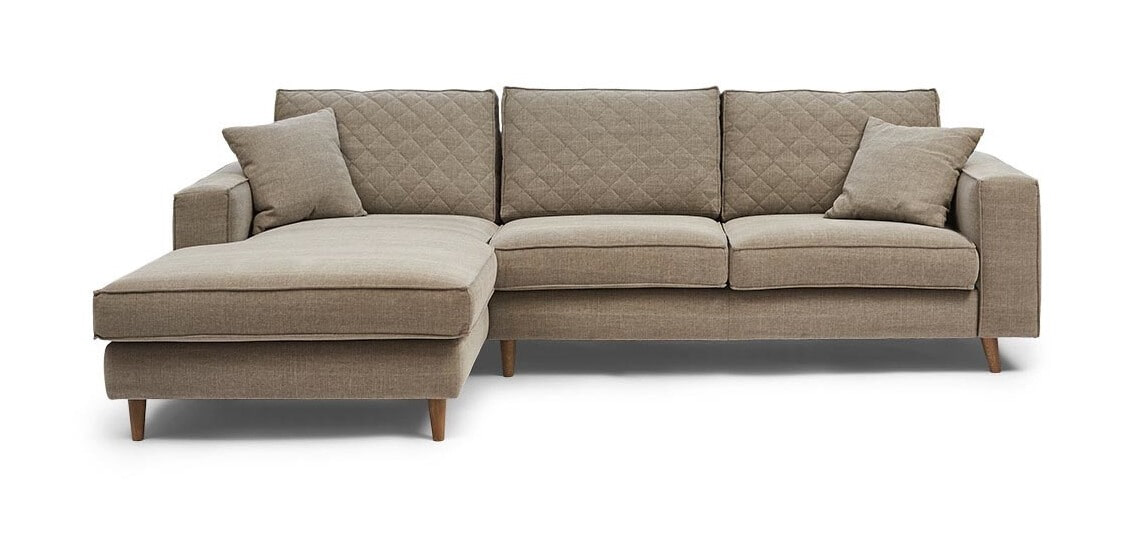 Rivièra Maison Loungebank 'Kendall' Links, Cotton, kleur Stone Rivièra Maison Loungebank 'Kendall' Links, Cotton, kleur Stone