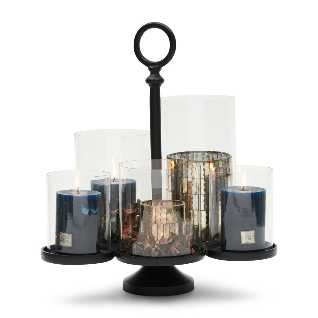 Rivièra Maison Kaarshouder 'Lisbon' Voor 6 kaarsen, kleur Mat Zwart