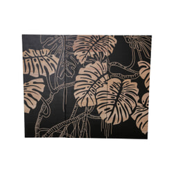 PTMD Wandpaneel 'Neron Leaves', Hout, 120 x 145cm, kleur Bruin
