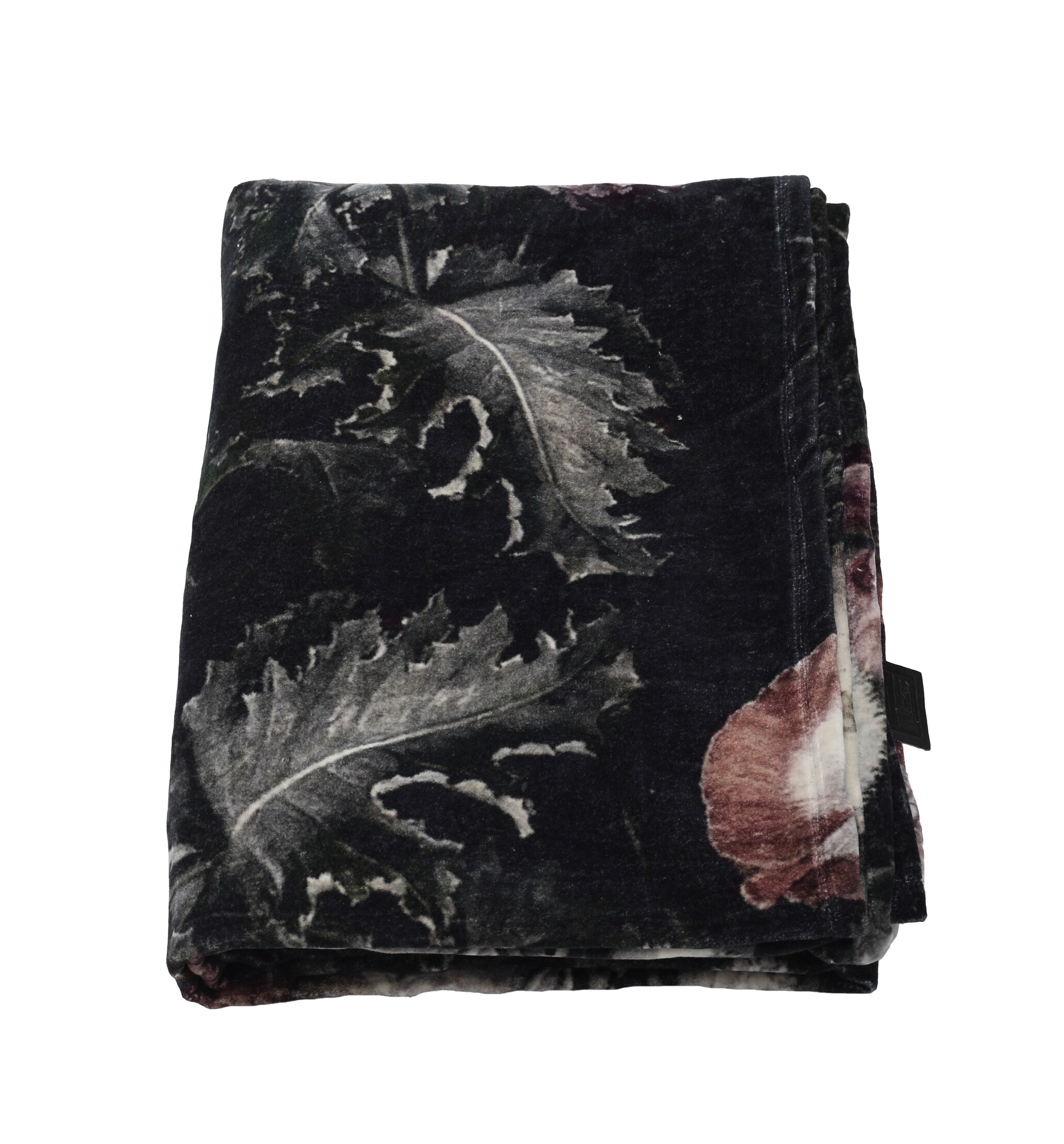 PTMD Plaid 'Vajen', Velvet, 170 x 130cm, kleur Zwart PTMD Plaid 'Vajen', Velvet, 170 x 130cm, kleur Zwart
