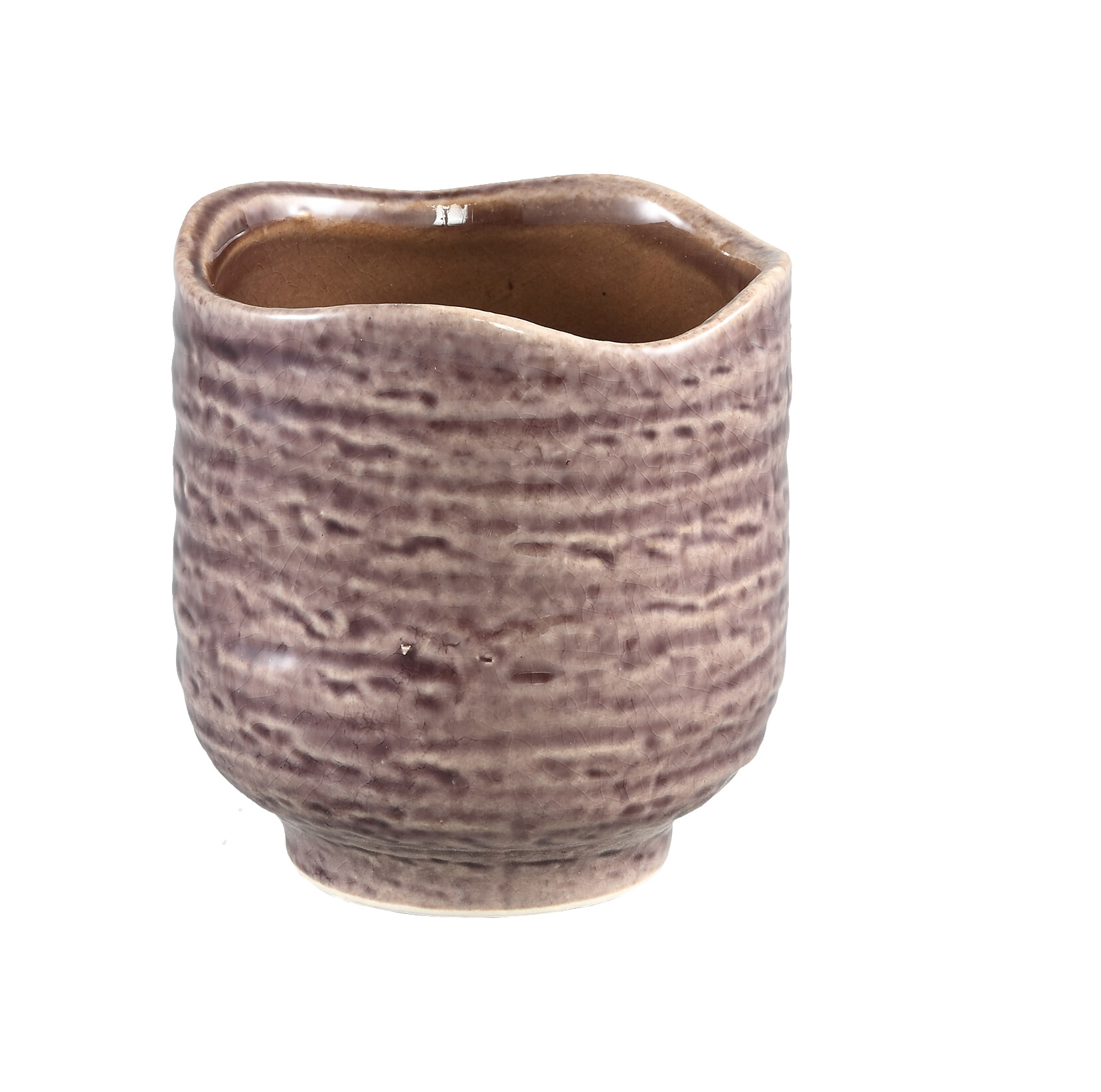 PTMD Pot 'Elvia', Keramiek, 11.5 x 11.5 x 12.5cm, kleur Paars PTMD Pot 'Elvia', Keramiek, 11.5 x 11.5 x 12.5cm, kleur Paars