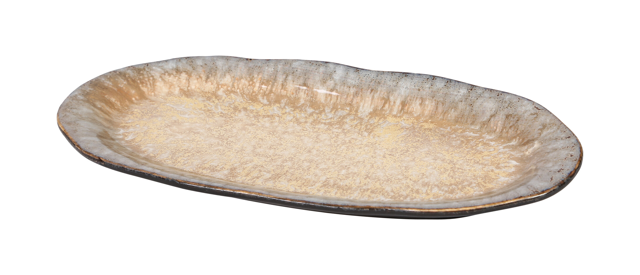 PTMD Bord 'Candice', Keramiek, 25 x 11.5 x 2.4cm, kleur Crème PTMD Bord 'Candice', Keramiek, 25 x 11.5 x 2.4cm, kleur Crème
