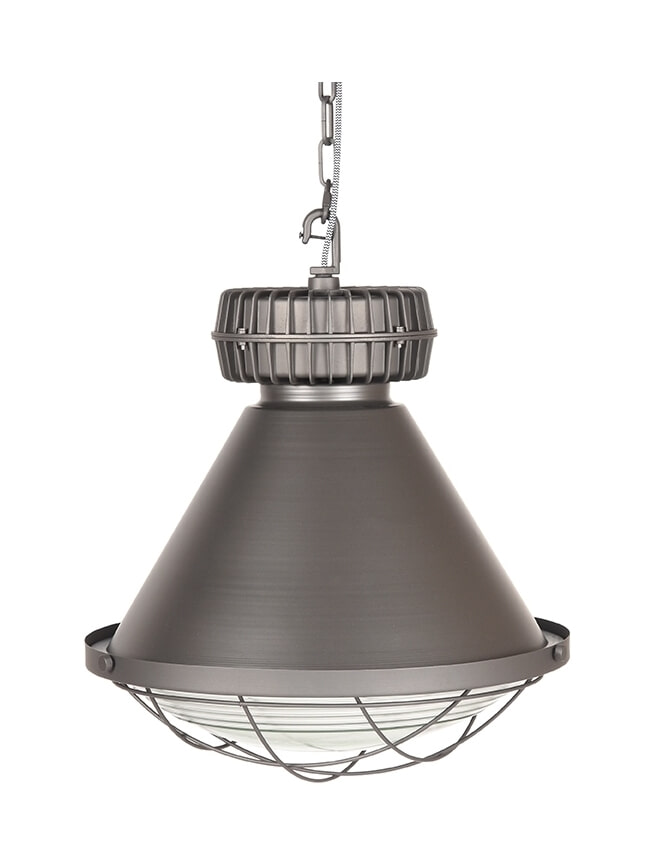 LABEL51 Hanglamp 'Duisburg', Metaal, kleur Grijs LABEL51 Hanglamp 'Duisburg', Metaal, kleur Grijs