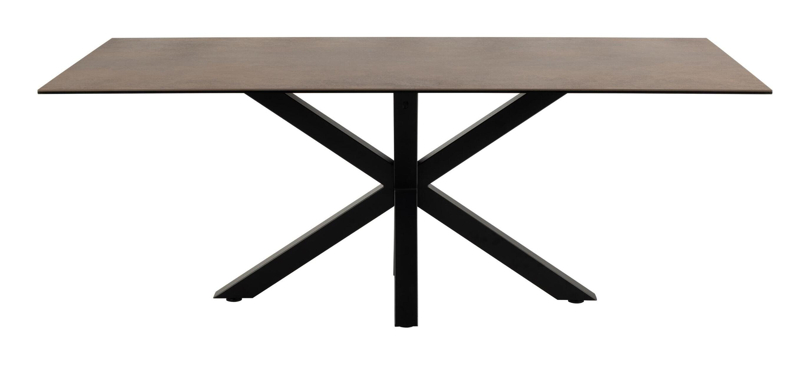 Bendt Eettafel 'Line' Keramiek, 200 x 100cm, kleur Bruin