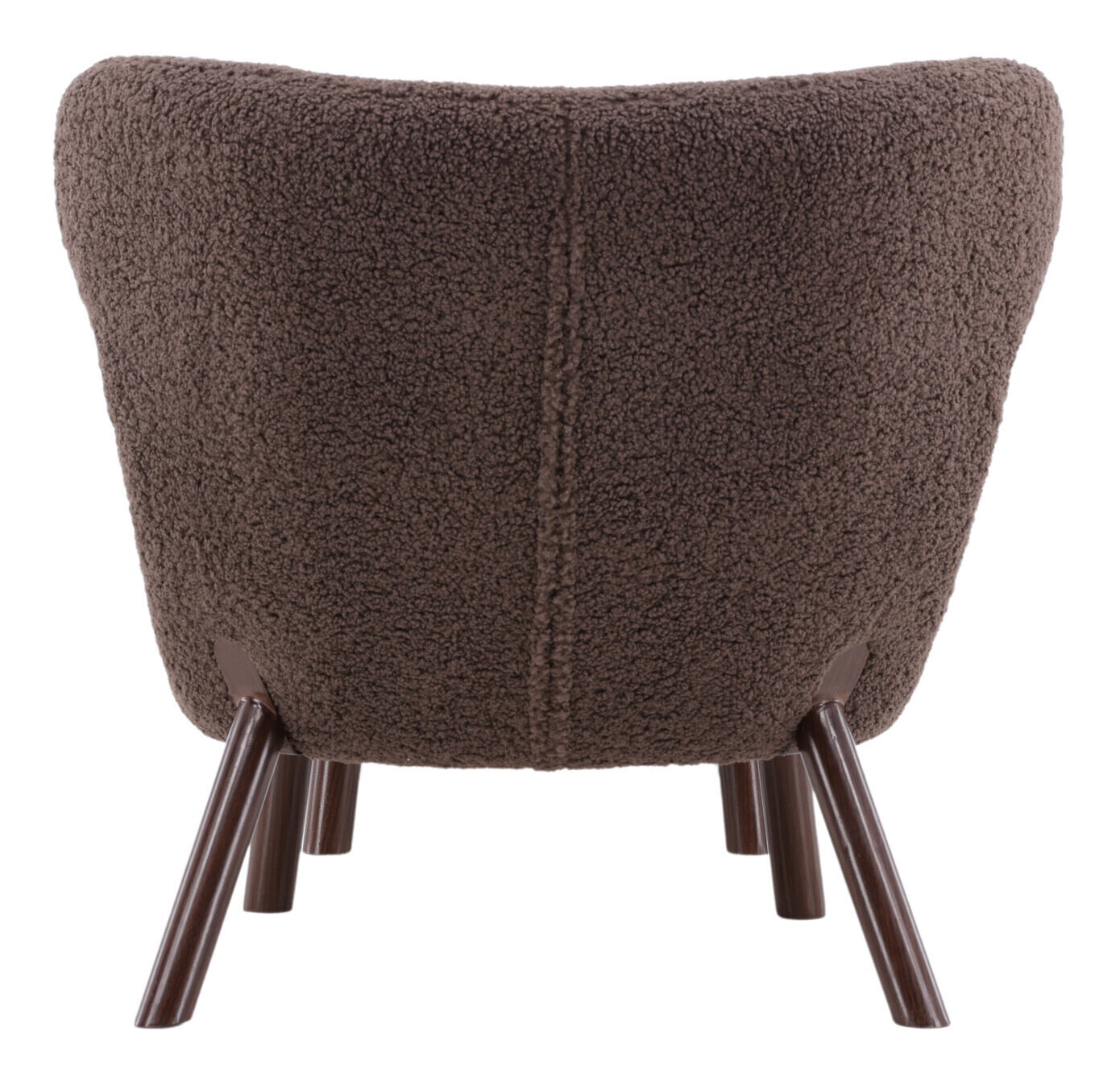 Nohr Fauteuil 'Demone' Met voetenbank, Teddy, kleur Bruin