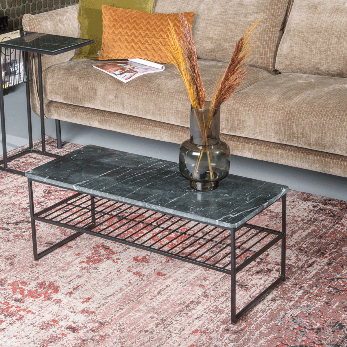 Salontafel 'Rectangular' Zwart Marmer, 90 x 40cm Salontafel 'Rectangular' Zwart Marmer, 90 x 40cm
