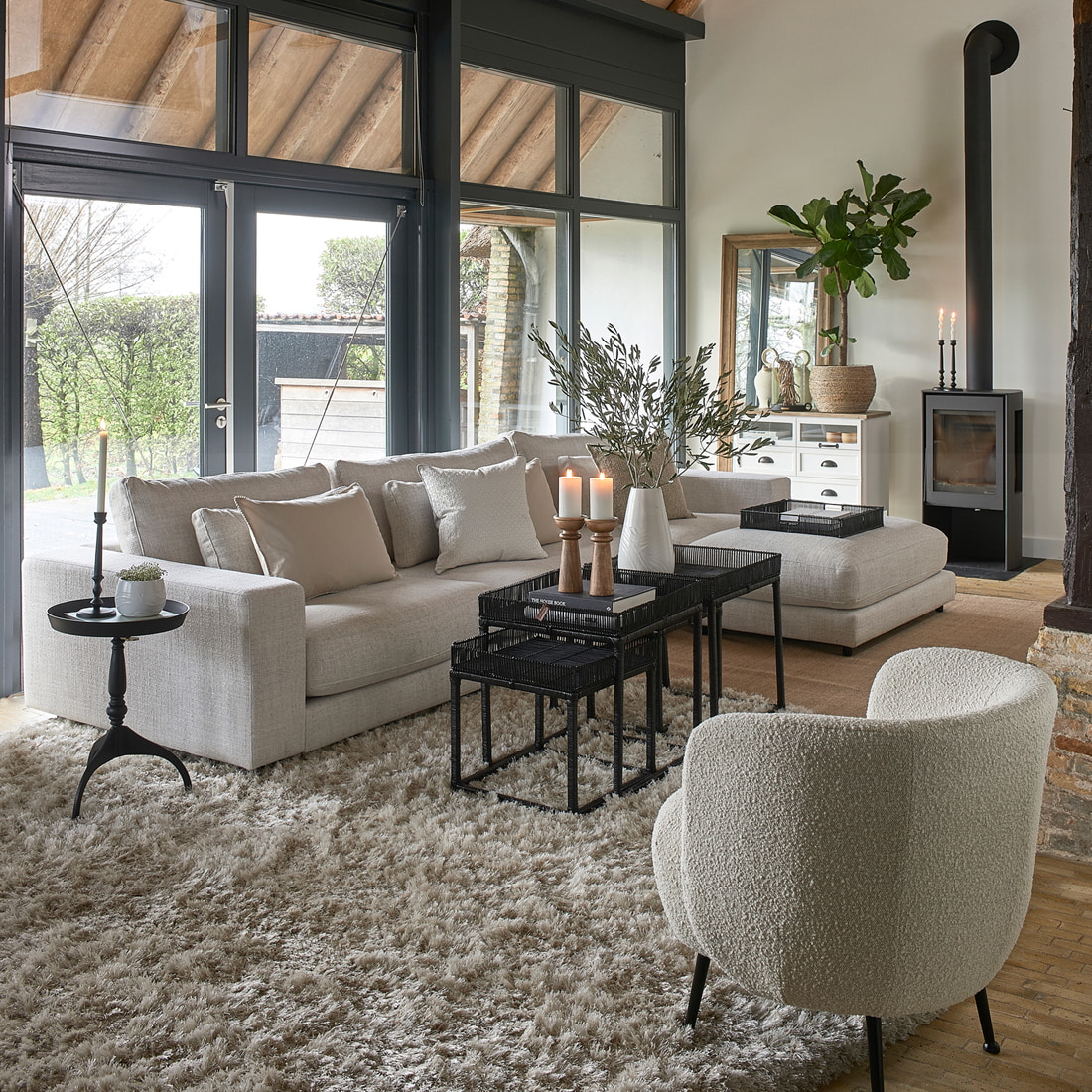 Rivièra Maison Spiegel 'Eivissa' Eikenhout, 200 x 80cm