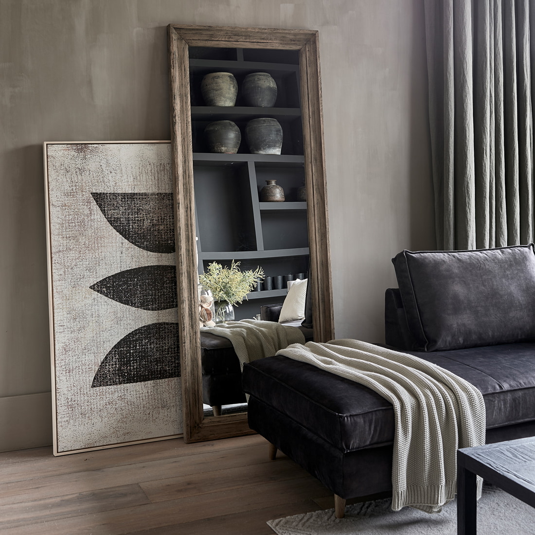 Rivièra Maison Spiegel 'Eivissa' Eikenhout, 200 x 80cm